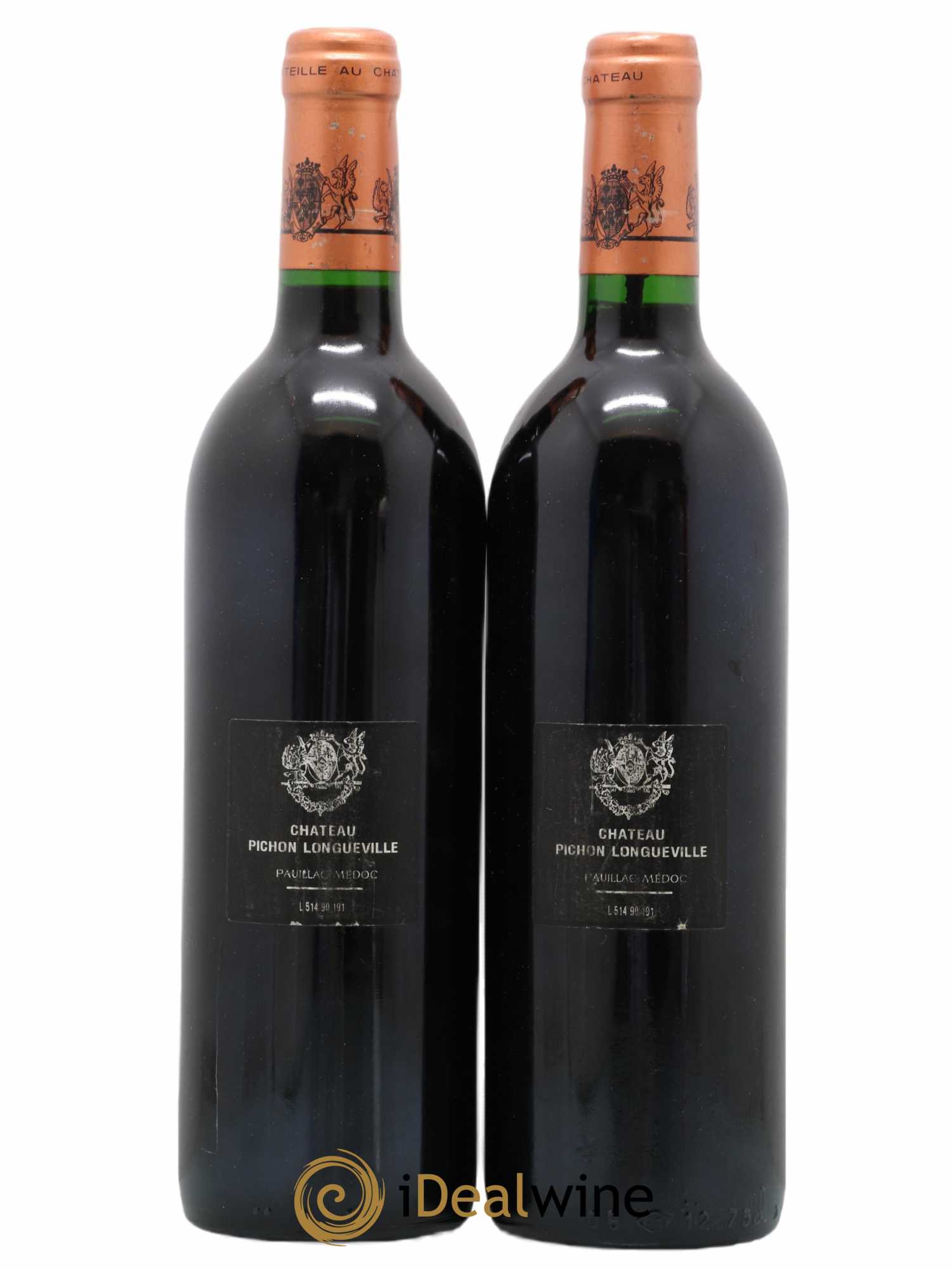 Pichon Longueville Baron 2ème Grand Cru Classé 1990 - Lot de 2 bouteilles - 1