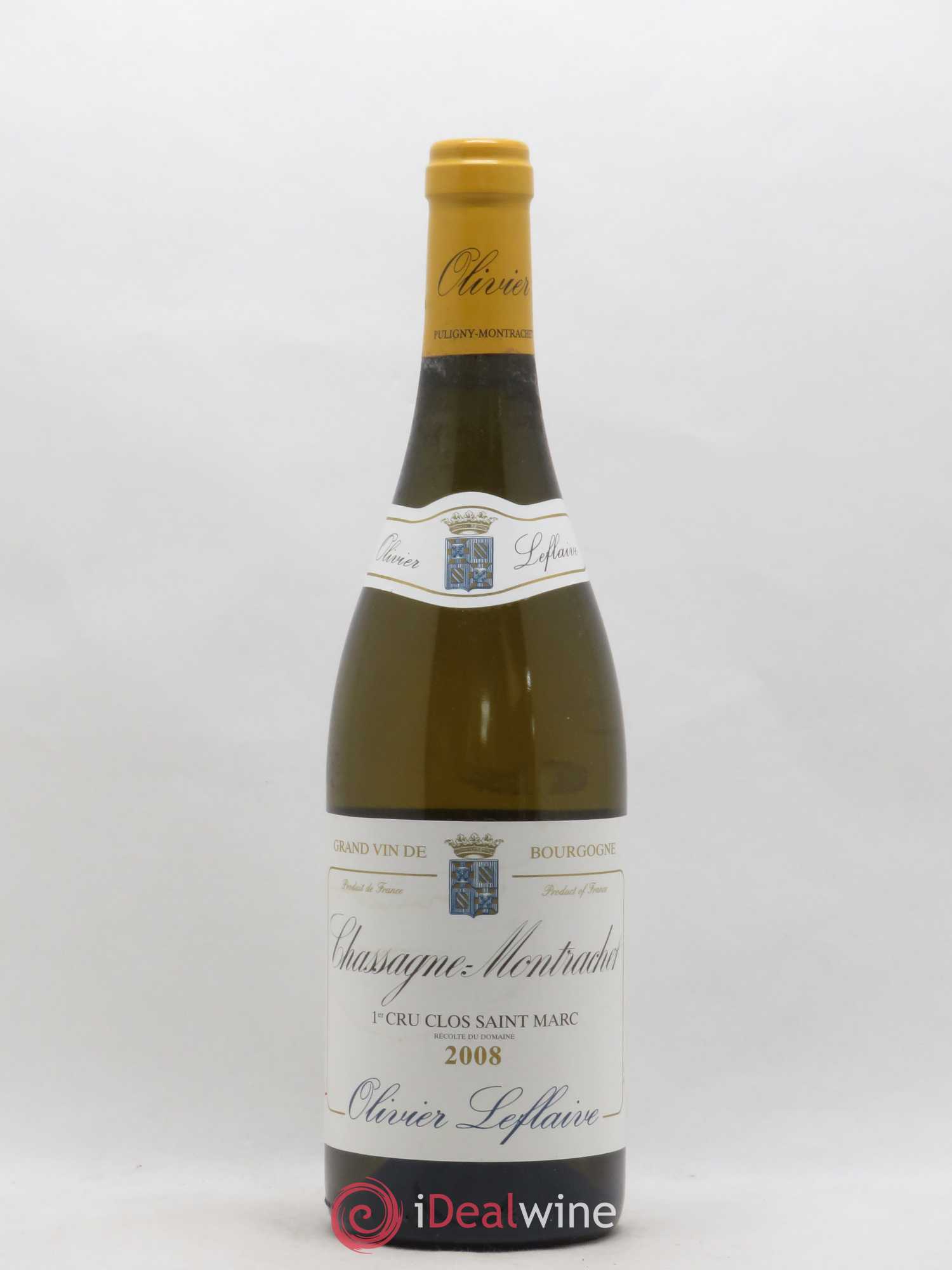 Chassagne-Montrachet 1er Cru Clos Saint Marc Olivier Leflaive 2008 - Posten von 1 Flasche - 0