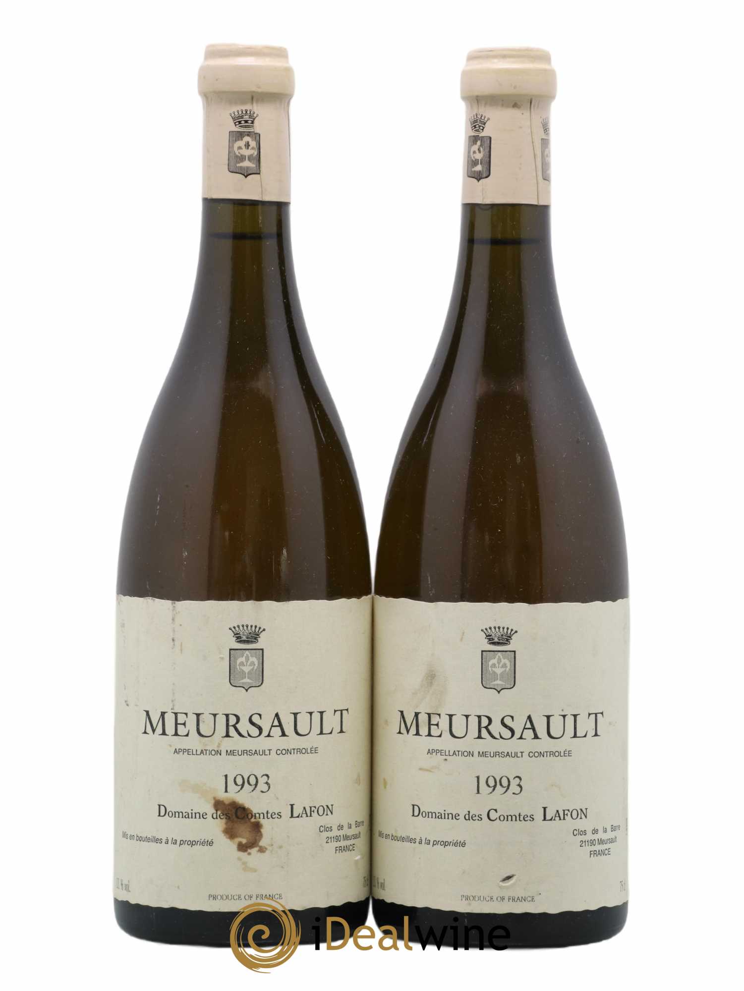 Meursault Comtes Lafon (Domaine des) 1993 - Lot de 2 bouteilles - 0