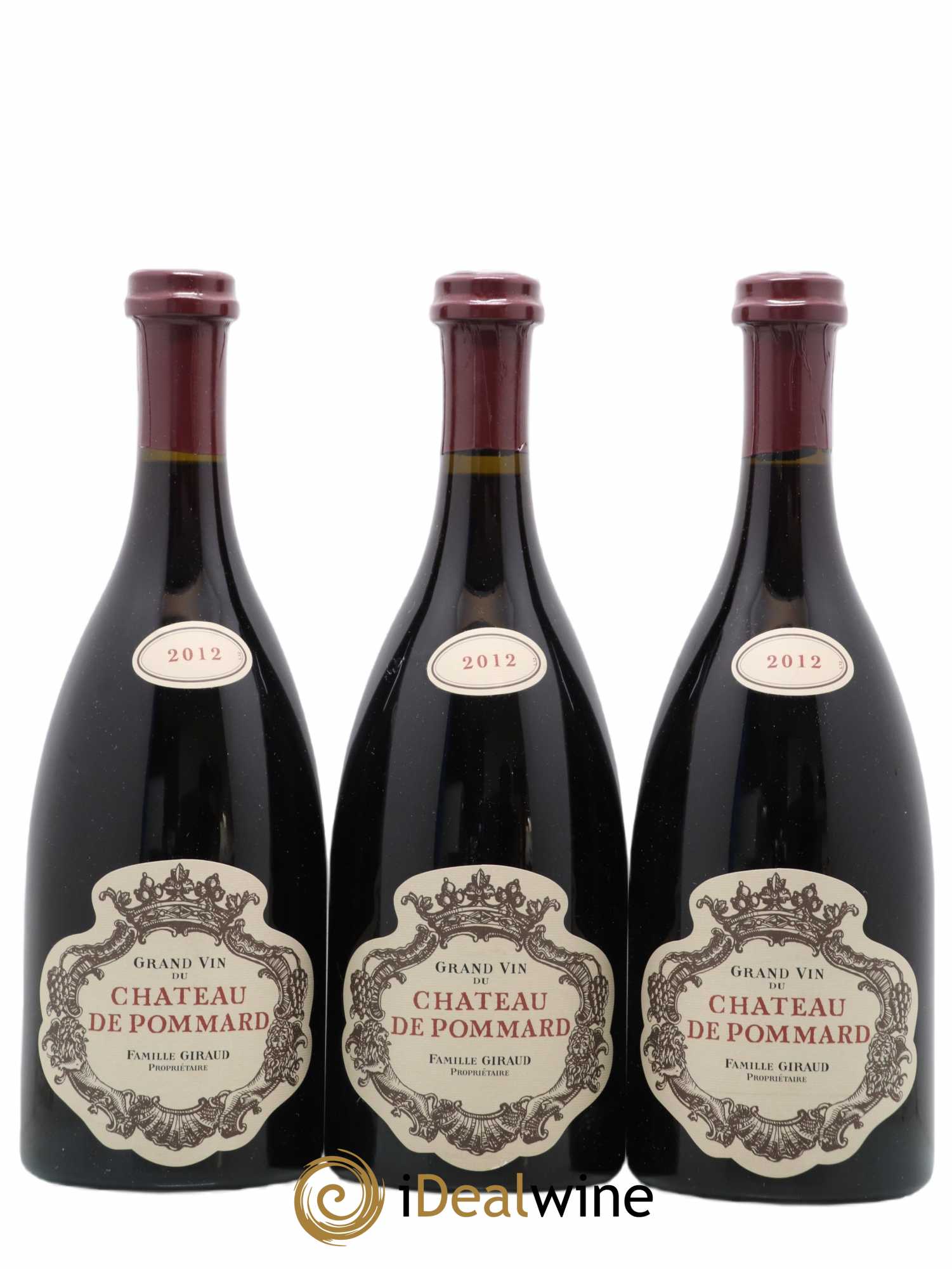 Pommard Château de Pommard 2012 - Lot de 3 bouteilles - 0
