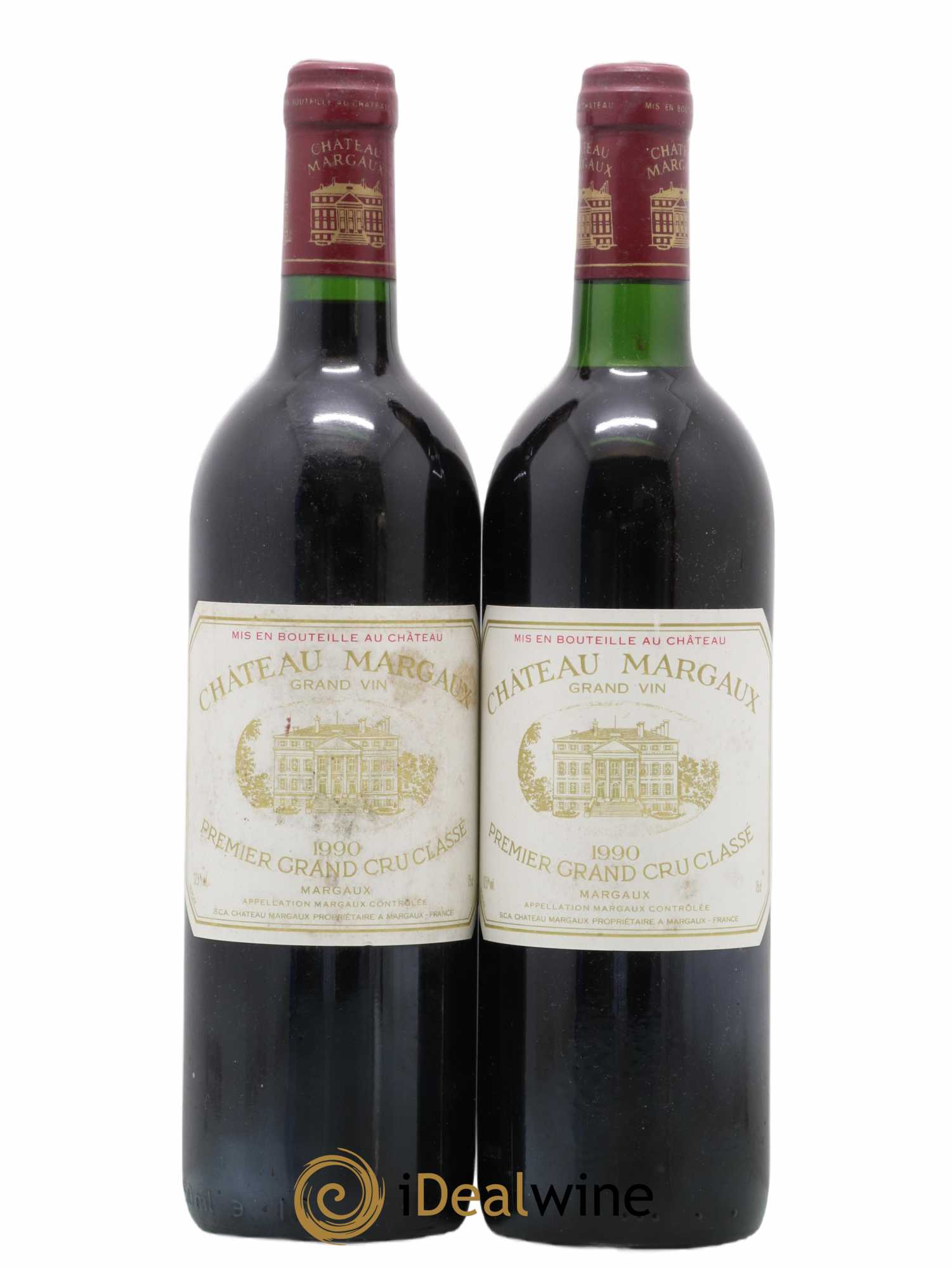 Château Margaux 1er Grand Cru Classé 1990 - Lot de 2 bouteilles - 0
