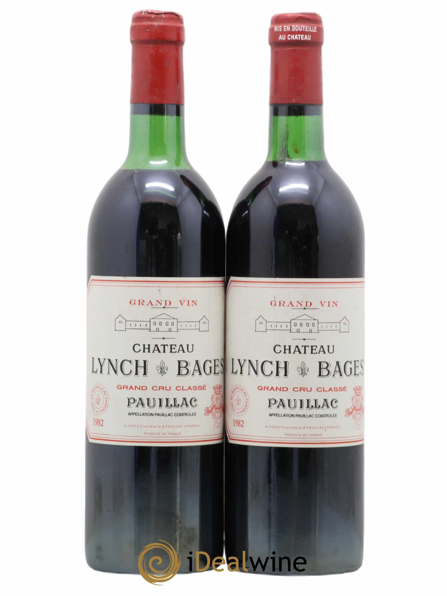 Château Lynch Bages 5ème Grand Cru Classé 1982 - Lot de 2 bouteilles - 0
