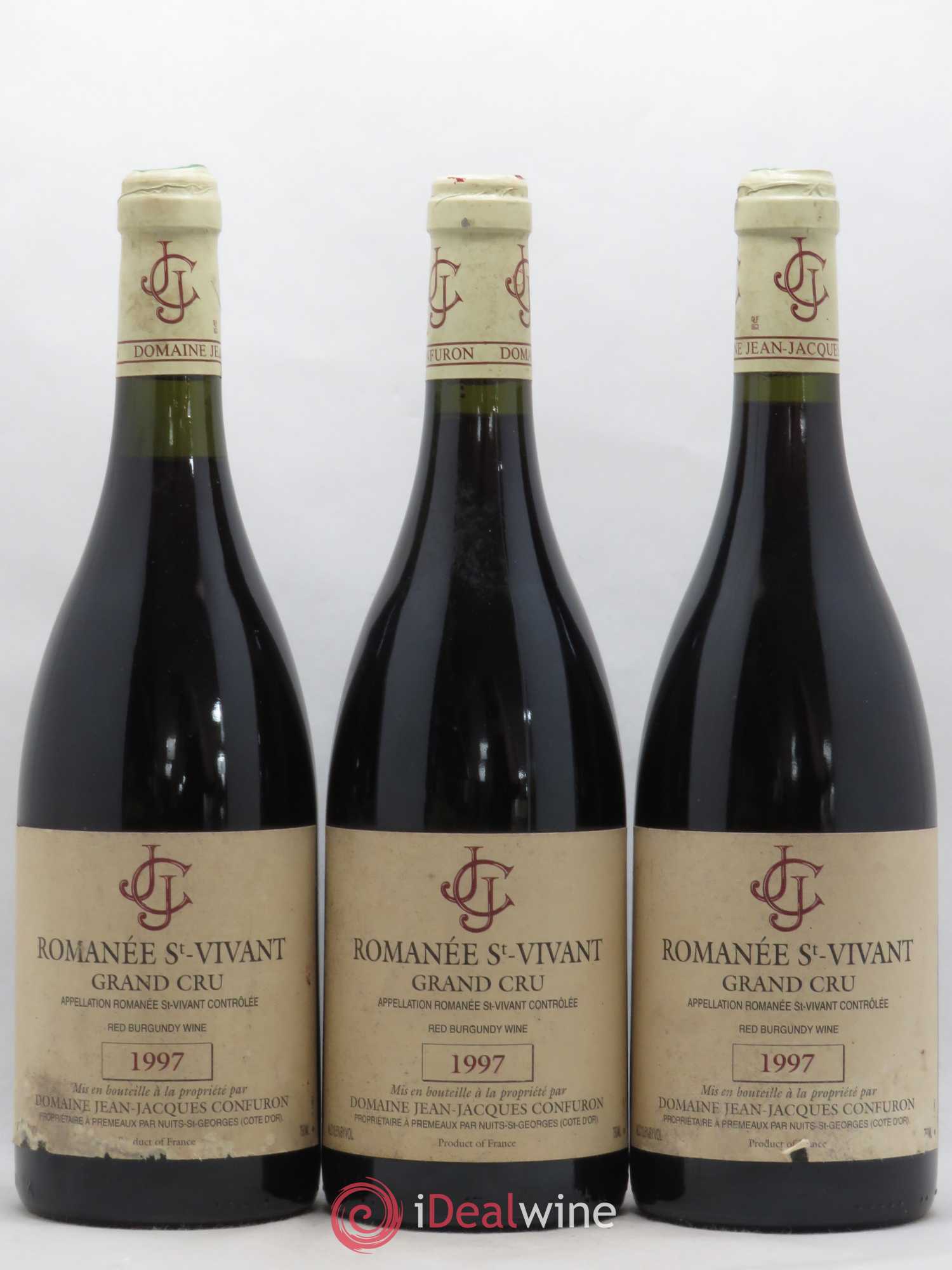 Romanée-Saint-Vivant Grand Cru Jean-Jacques Confuron 1997 - Posten von 3 Flaschen - 0