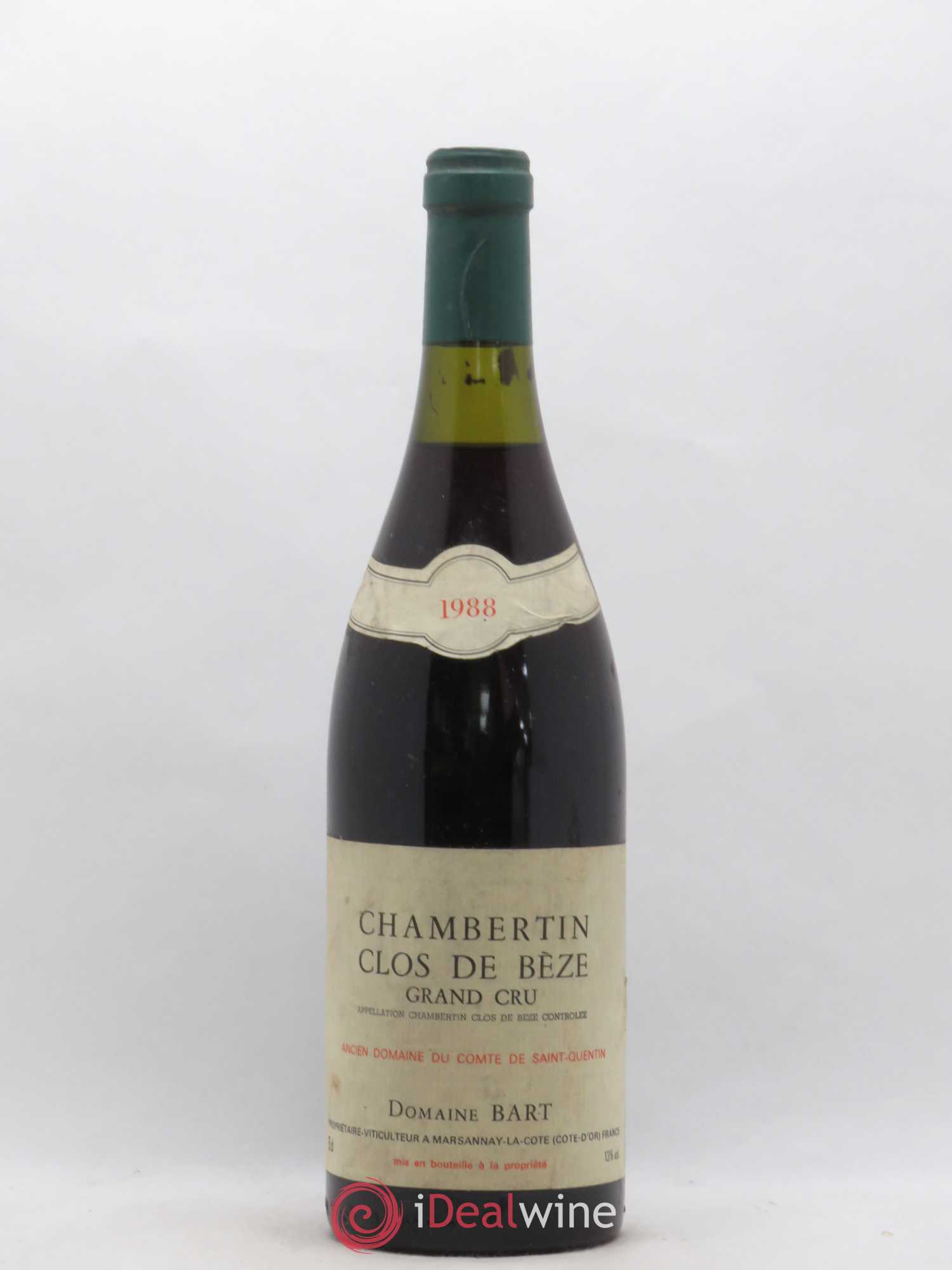 Chambertin Clos de Bèze Grand Cru Bart 1988 - Lot de 1 bouteille - 0
