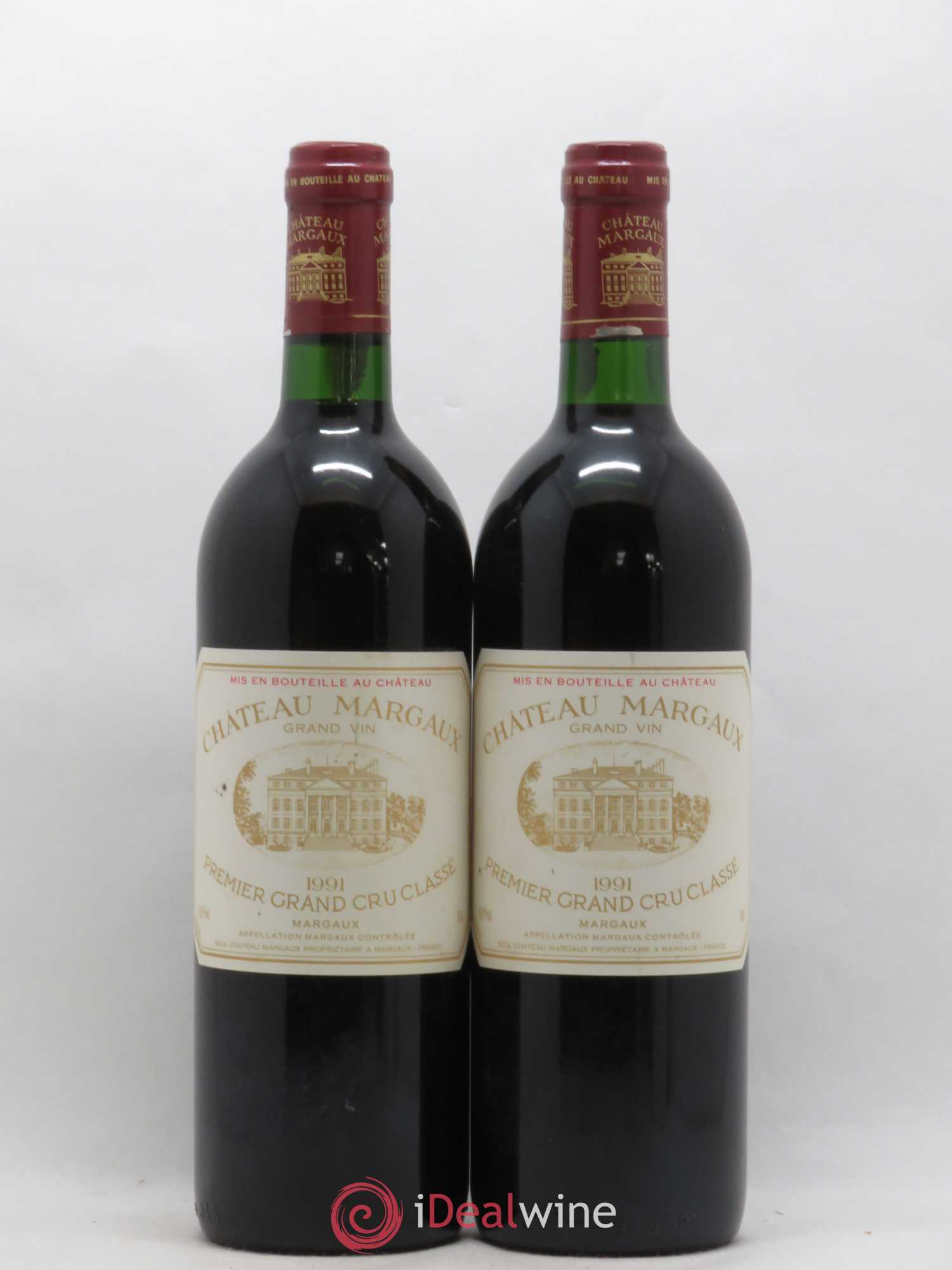 Château Margaux 1er Grand Cru Classé 1991 - Lot de 2 bouteilles - 0