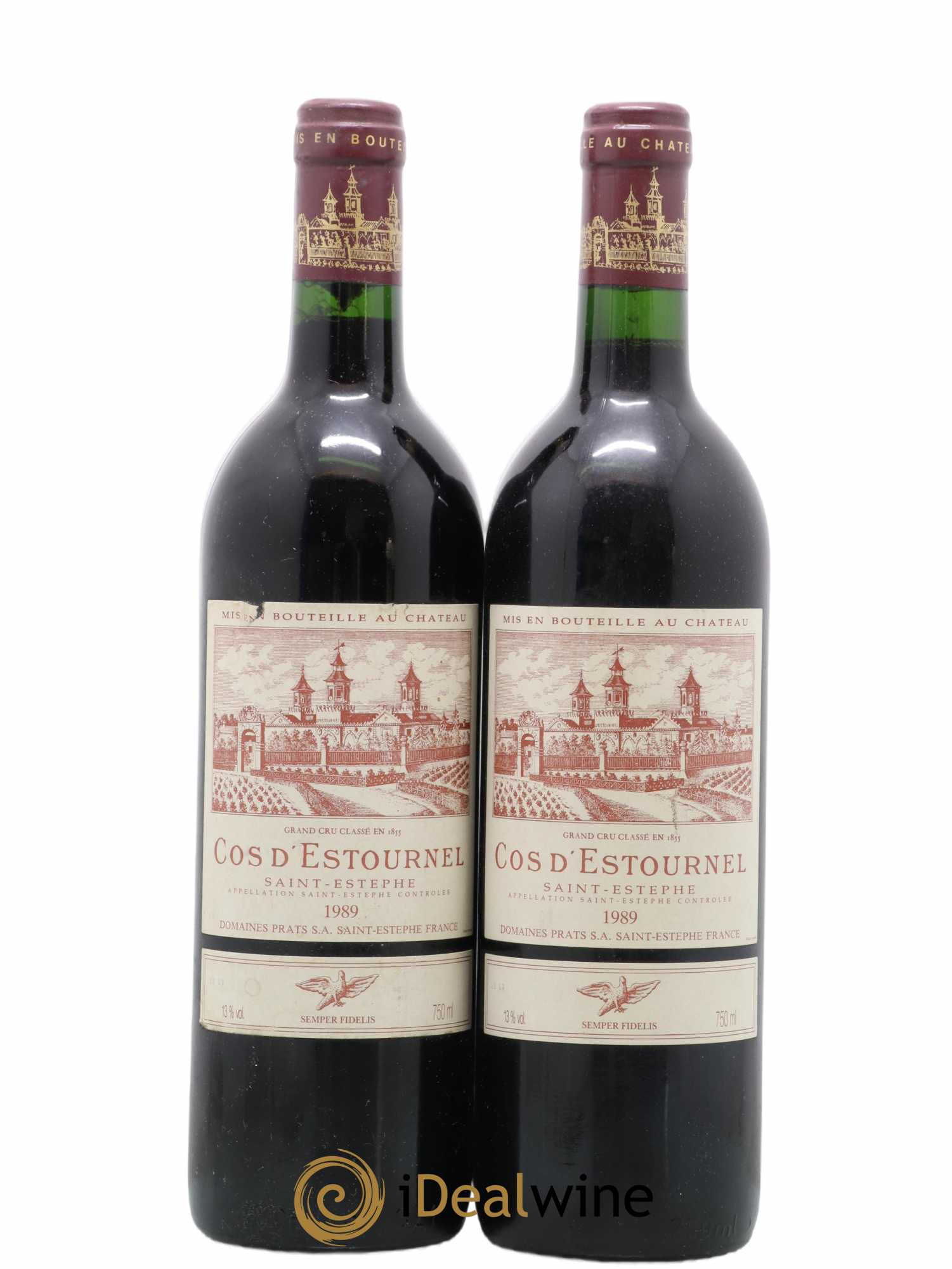 Cos d'Estournel 2ème Grand Cru Classé 1989 - Lot de 2 bouteilles - 0