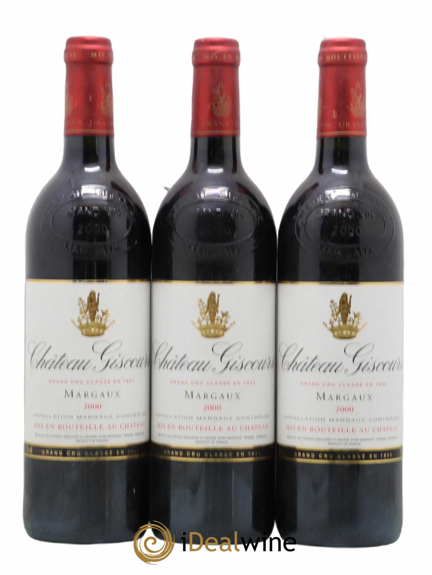 Château Giscours 3ème Grand Cru Classé 2000 - Lot de 3 bouteilles - 0