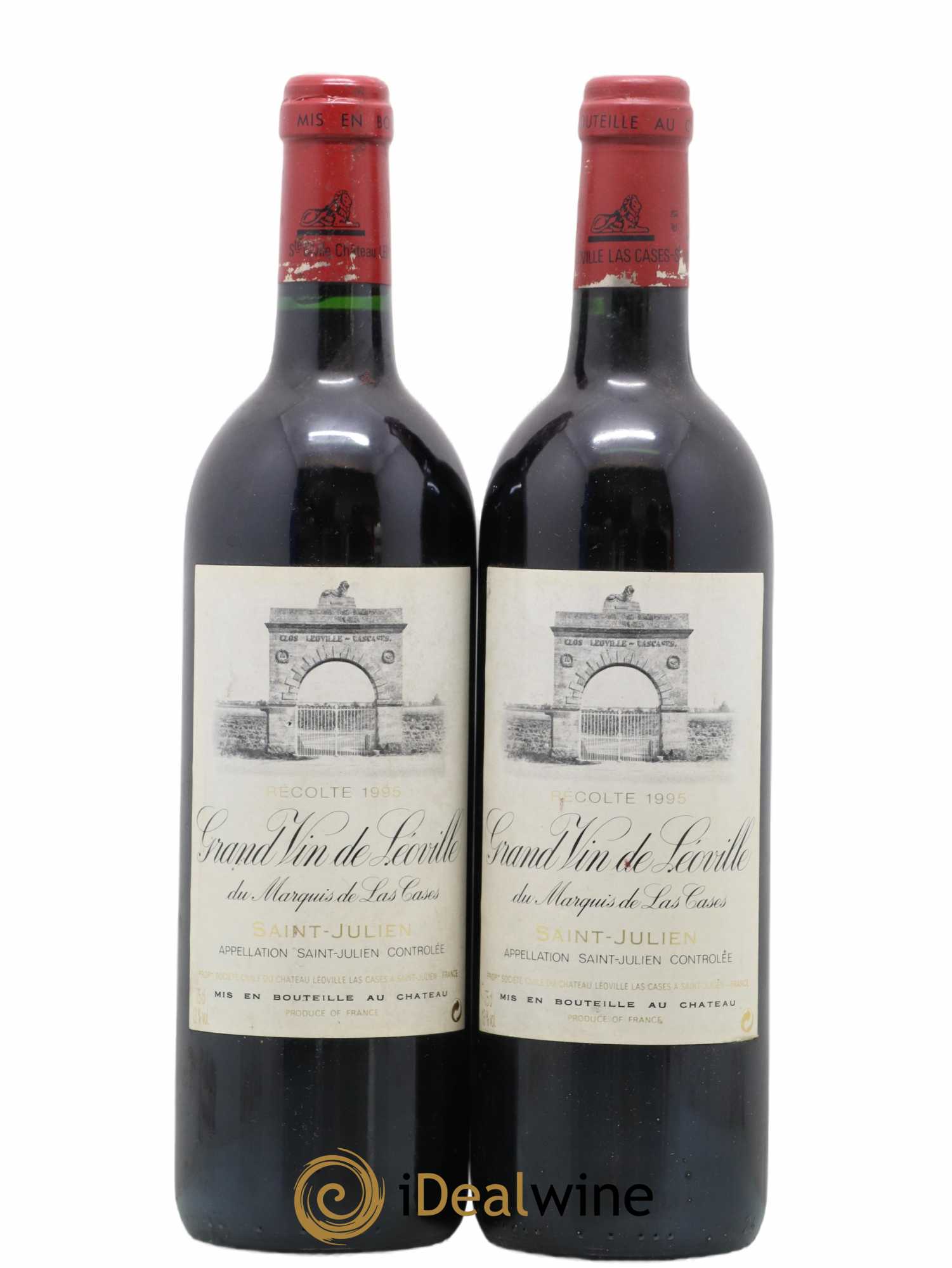 Château Léoville Las Cases 2ème Grand Cru Classé 1995 - Lot de 2 bouteilles - 0