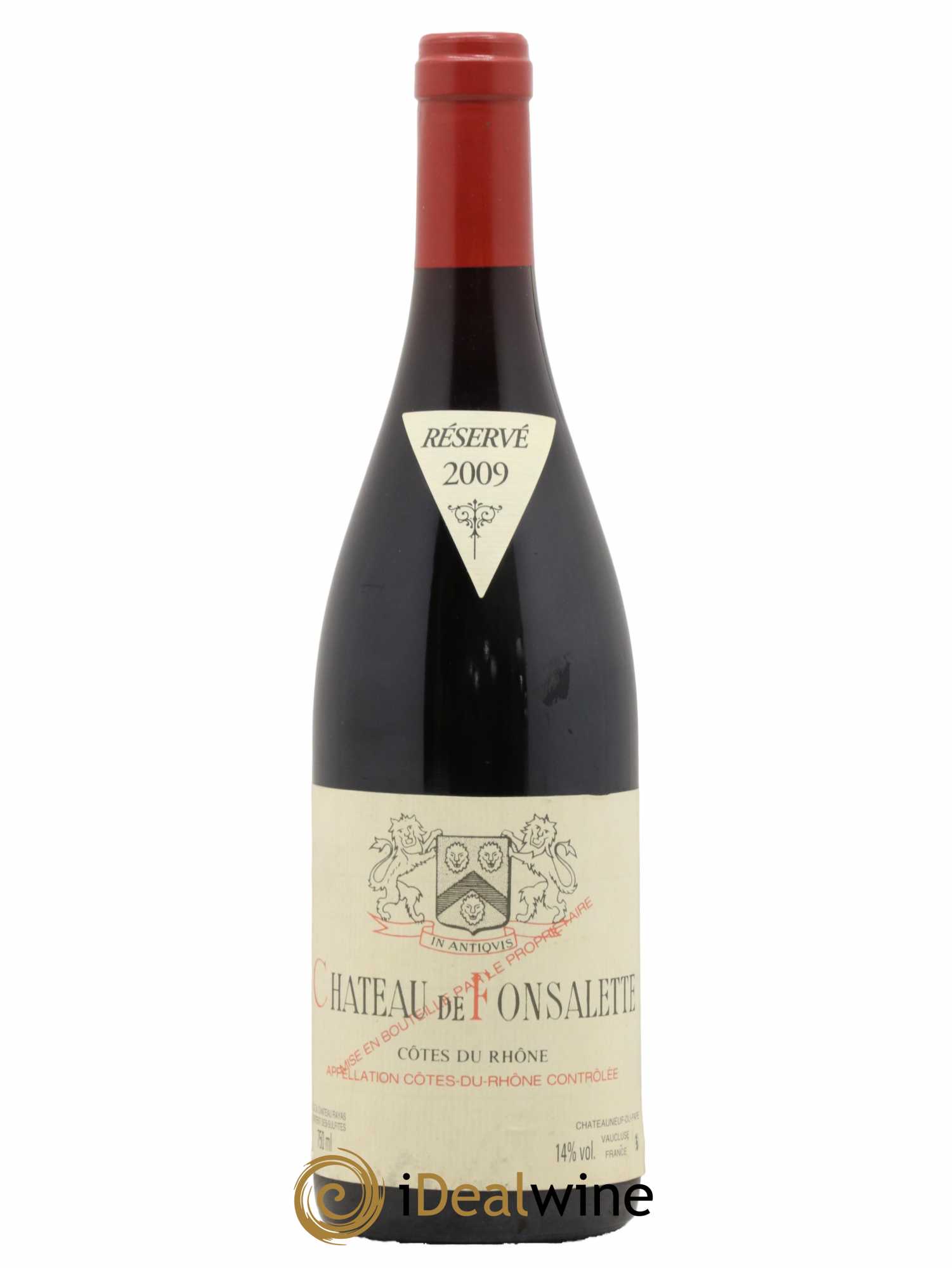 Côtes-du-Rhône Château de Fonsalette Emmanuel Reynaud 2009 - Lot de 1 bouteille - 0