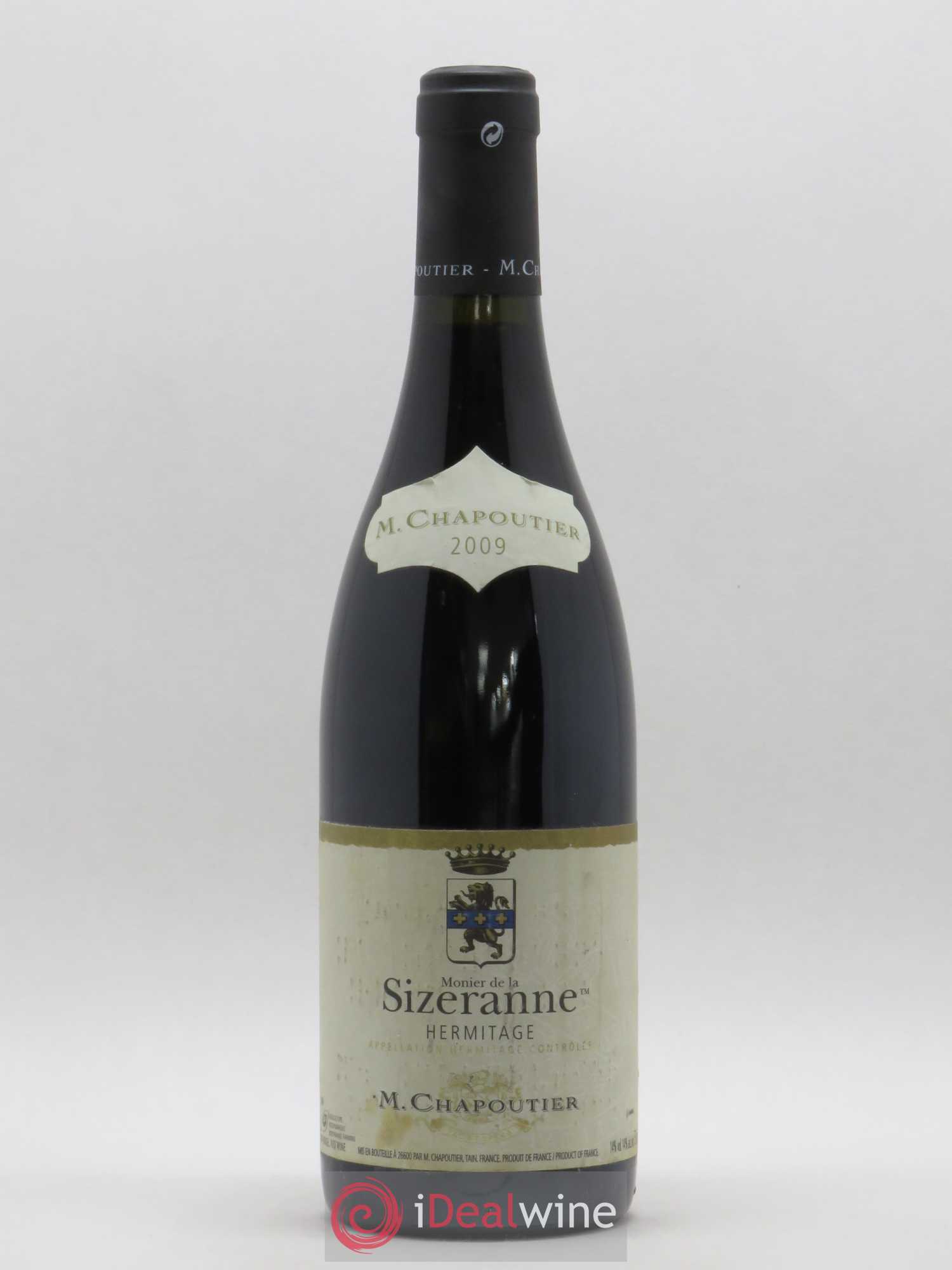 Hermitage Monier de La Sizeranne Chapoutier 2009 - Lot de 1 bouteille - 0
