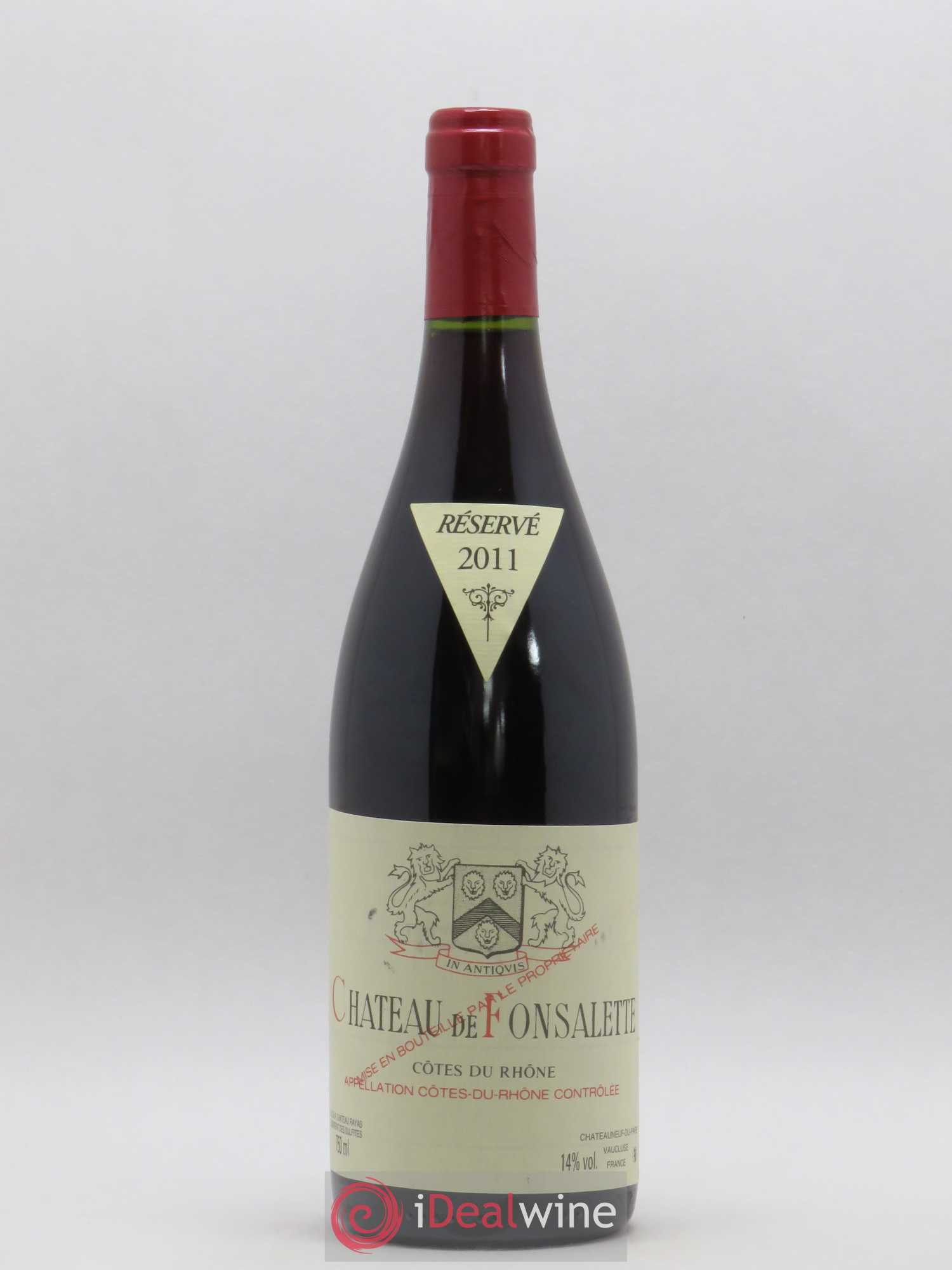 Côtes-du-Rhône Château de Fonsalette Emmanuel Reynaud 2011 - Lot de 1 bouteille - 0
