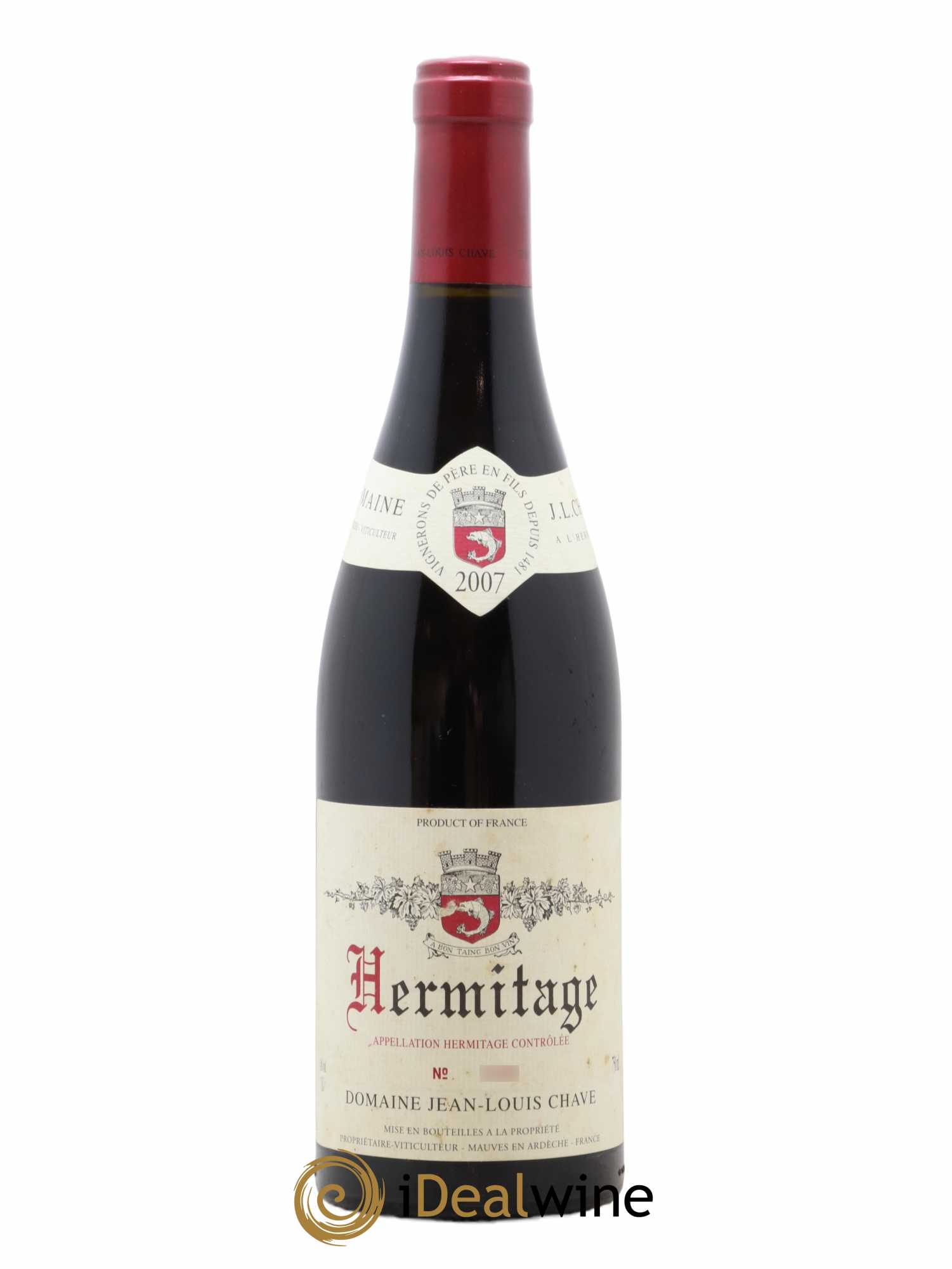 Hermitage Jean-Louis Chave 2007 - Lot de 1 bouteille - 0
