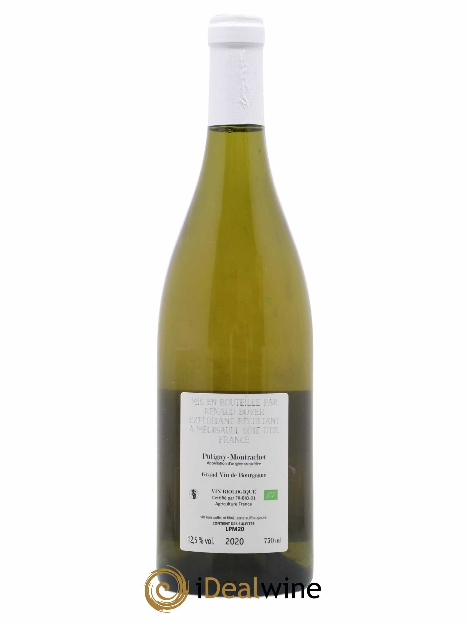 Puligny-Montrachet Les Reuchaux Renaud Boyer 2020 - Lot de 1 bouteille - 1