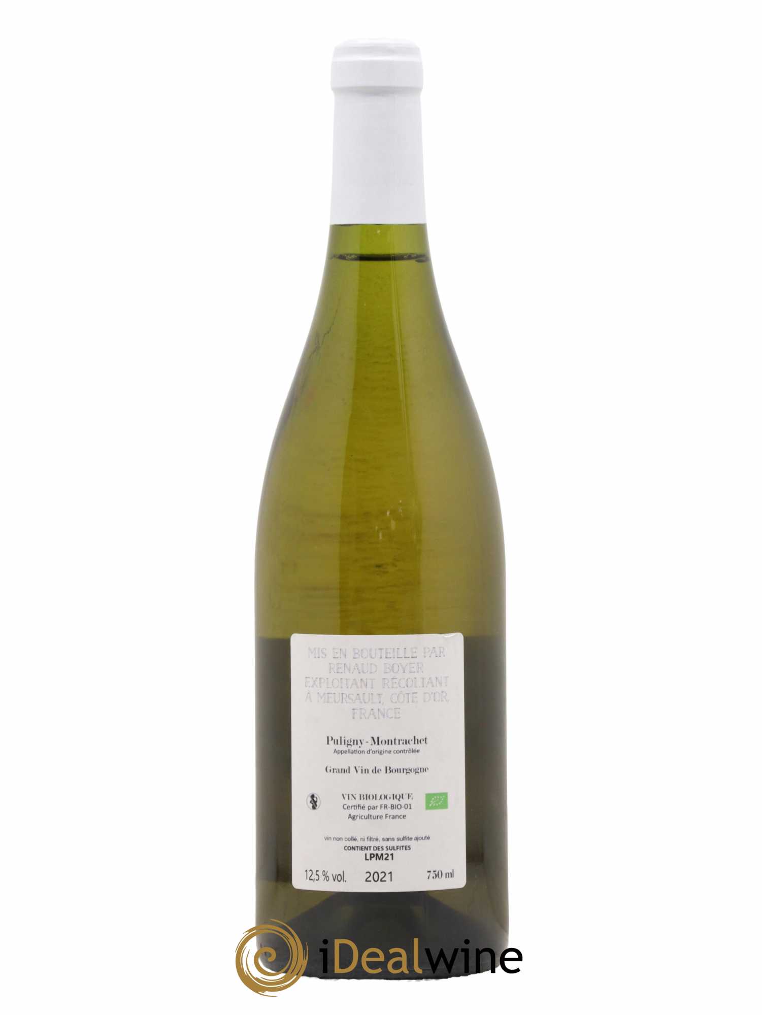 Puligny-Montrachet Les Reuchaux Renaud Boyer 2021 - Lot de 1 bouteille - 1