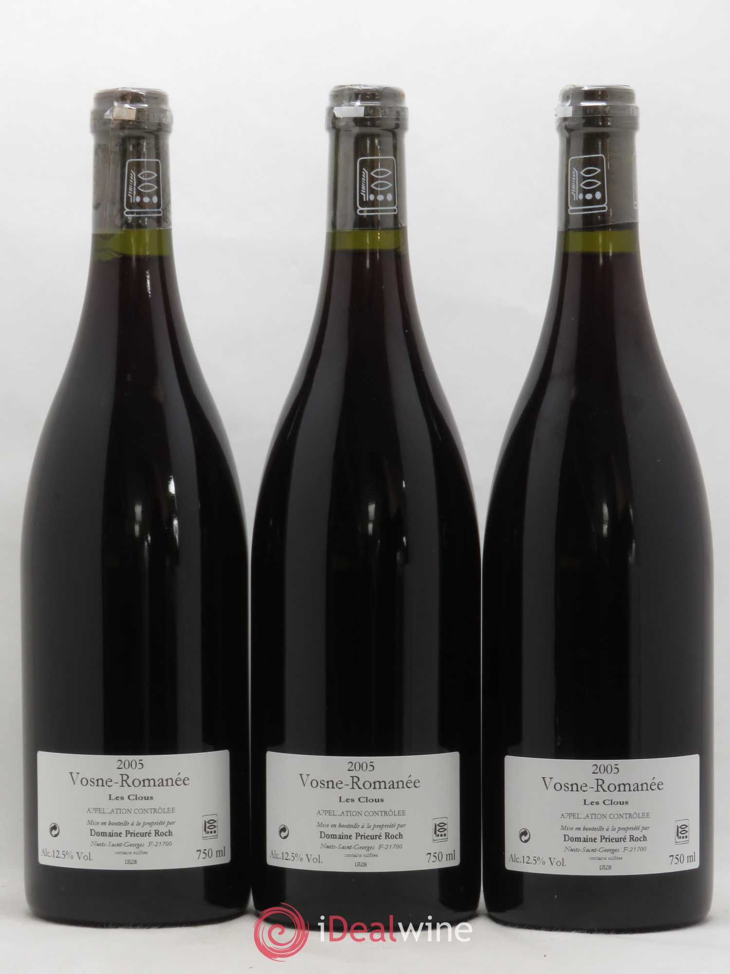 Vosne-Romanée Les Clous Prieuré Roch 2005 - Lot de 3 bouteilles - 1