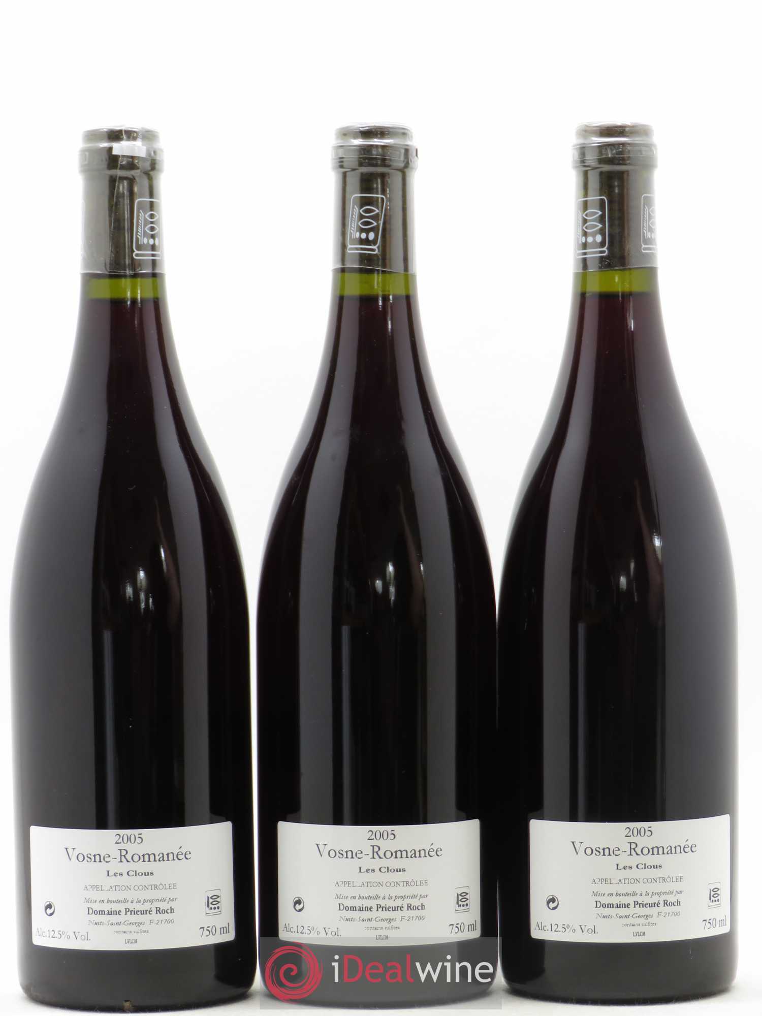 Vosne-Romanée Les Clous Prieuré Roch 2005 - Lot de 3 bouteilles - 1