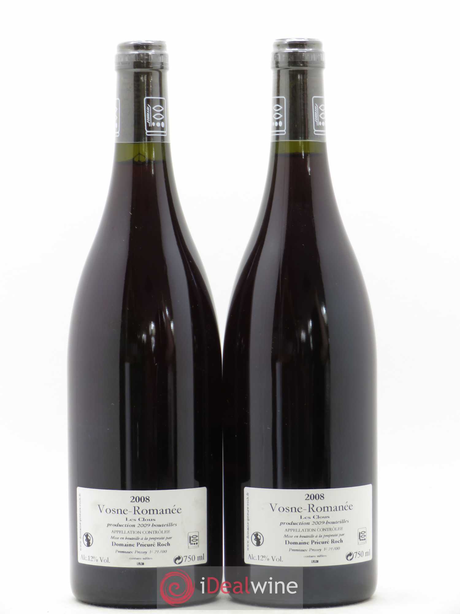 Vosne-Romanée Les Clous Prieuré Roch 2008 - Lot de 2 bouteilles - 1