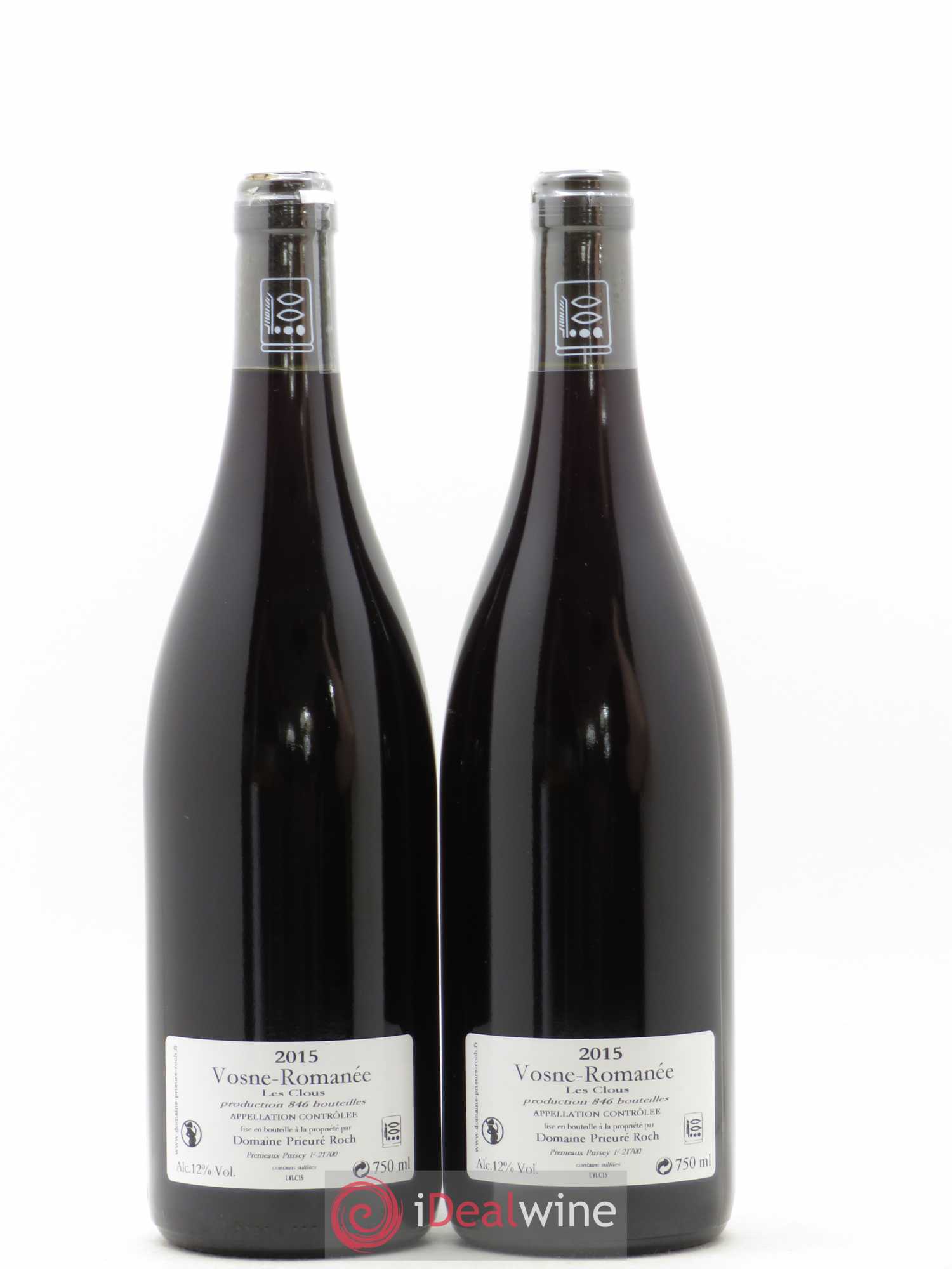 Vosne-Romanée Les Clous Prieuré Roch 2015 - Lot de 2 bouteilles - 1