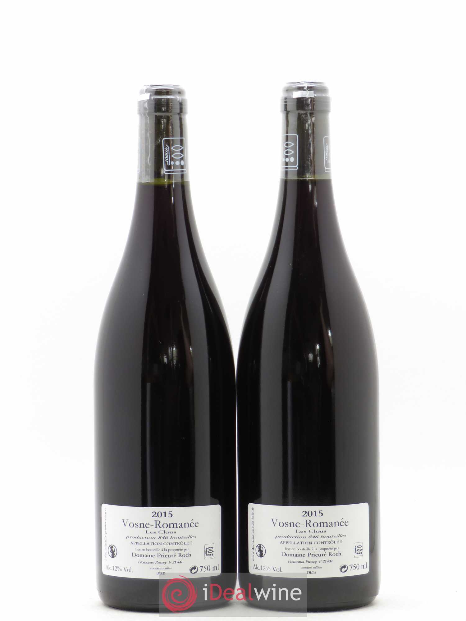 Vosne-Romanée Les Clous Prieuré Roch 2015 - Lot de 2 bouteilles - 1