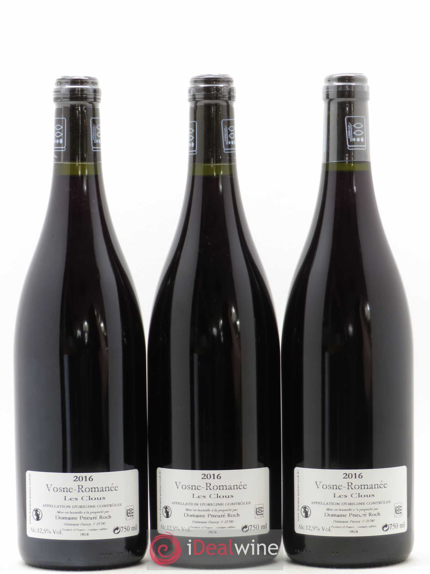 Vosne-Romanée Les Clous Prieuré Roch 2016 - Lot de 3 bouteilles - 1