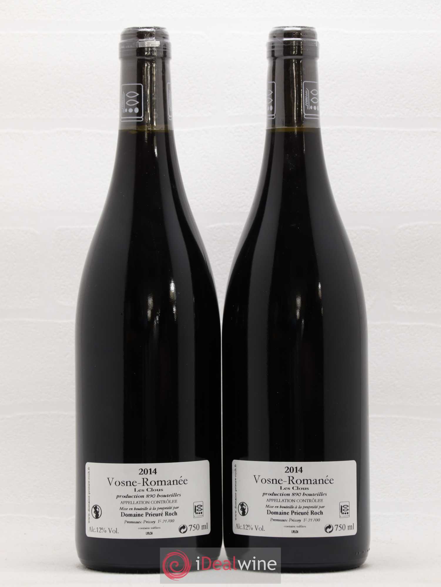 Vosne-Romanée Les Clous Prieuré Roch 2014 - Lot de 2 bouteilles - 1