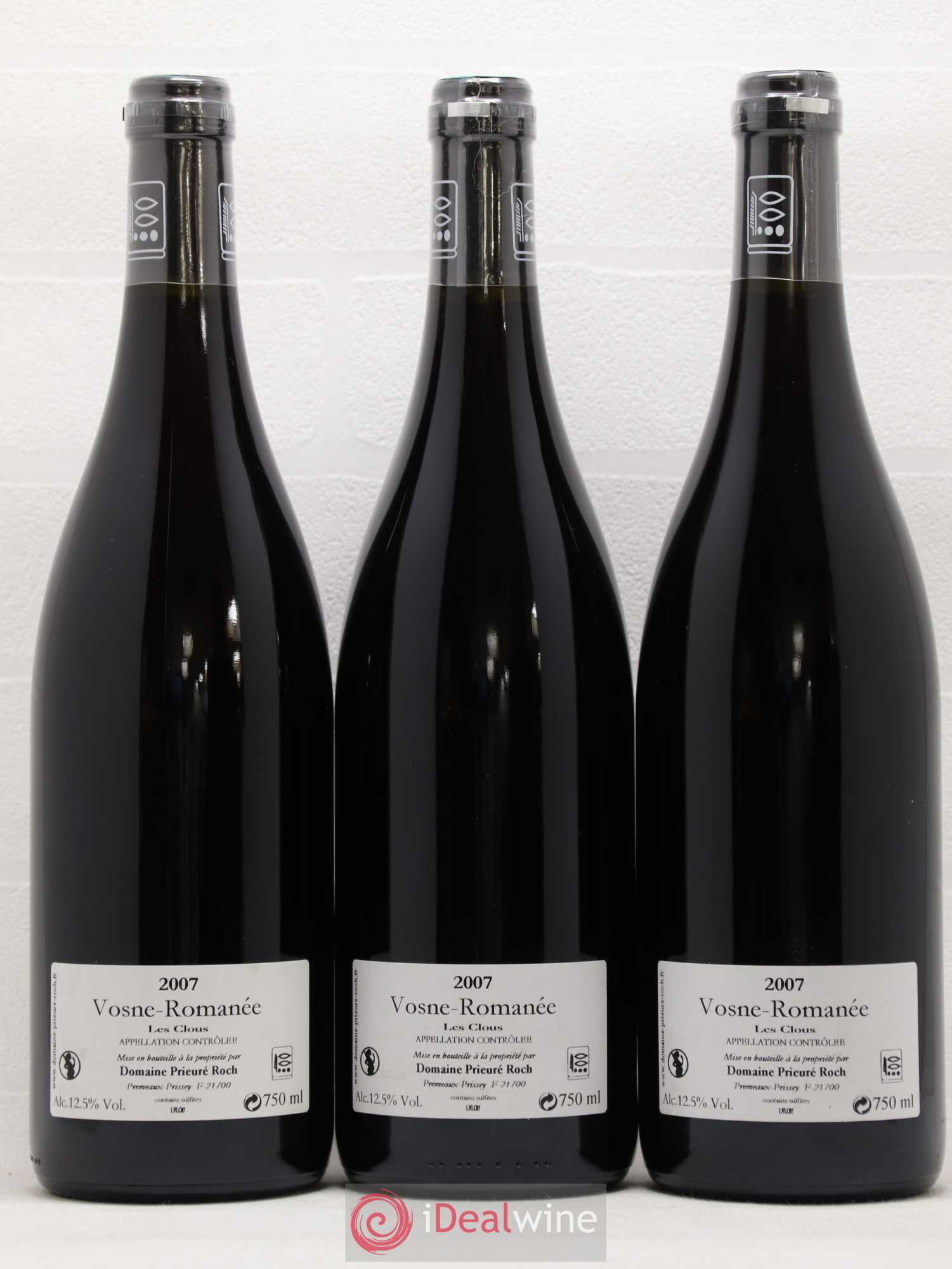 Vosne-Romanée Les Clous Prieuré Roch 2007 - Posten von 3 Flaschen - 1
