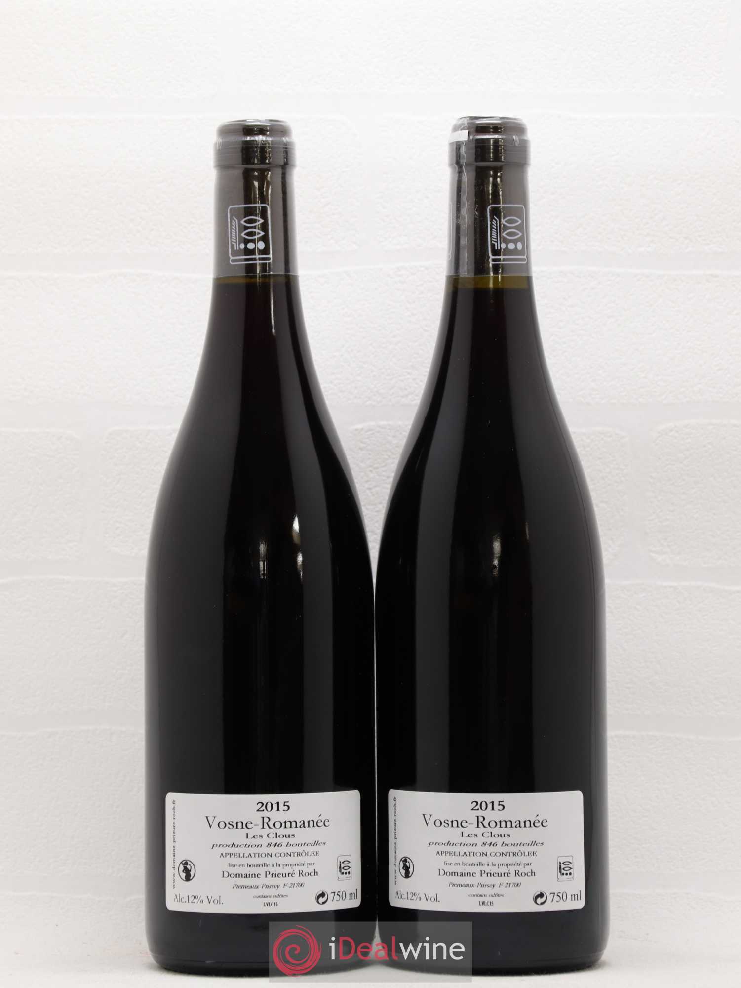 Vosne-Romanée Les Clous Prieuré Roch 2015 - Lot de 2 bouteilles - 1