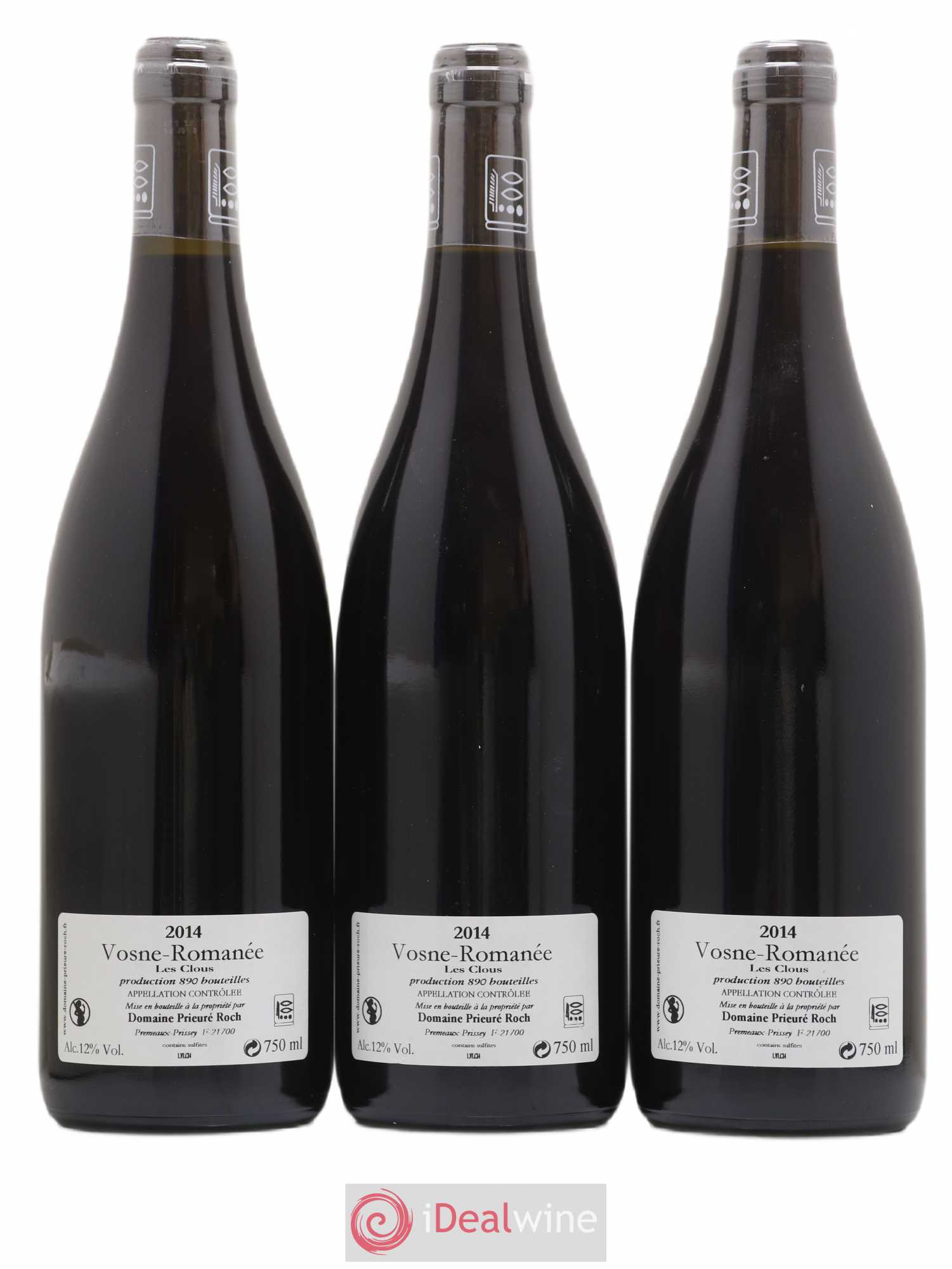 Vosne-Romanée Les Clous Prieuré Roch 2014 - Lot de 3 bouteilles - 1