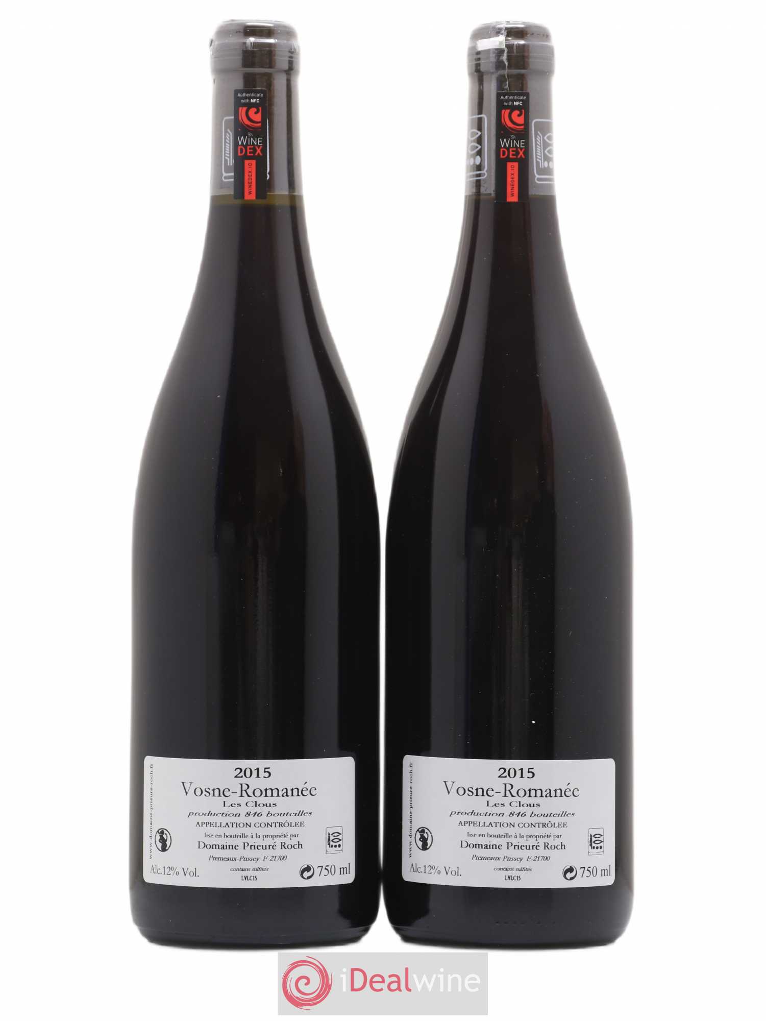 Vosne-Romanée Les Clous Prieuré Roch 2015 - Posten von 2 Flaschen - 1