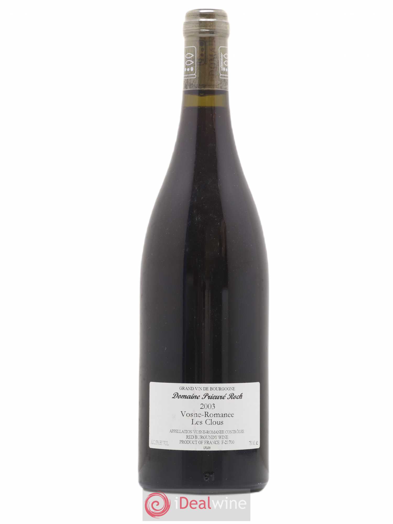 Vosne-Romanée Les Clous Prieuré Roch 2003 - Lot de 1 bouteille - 1