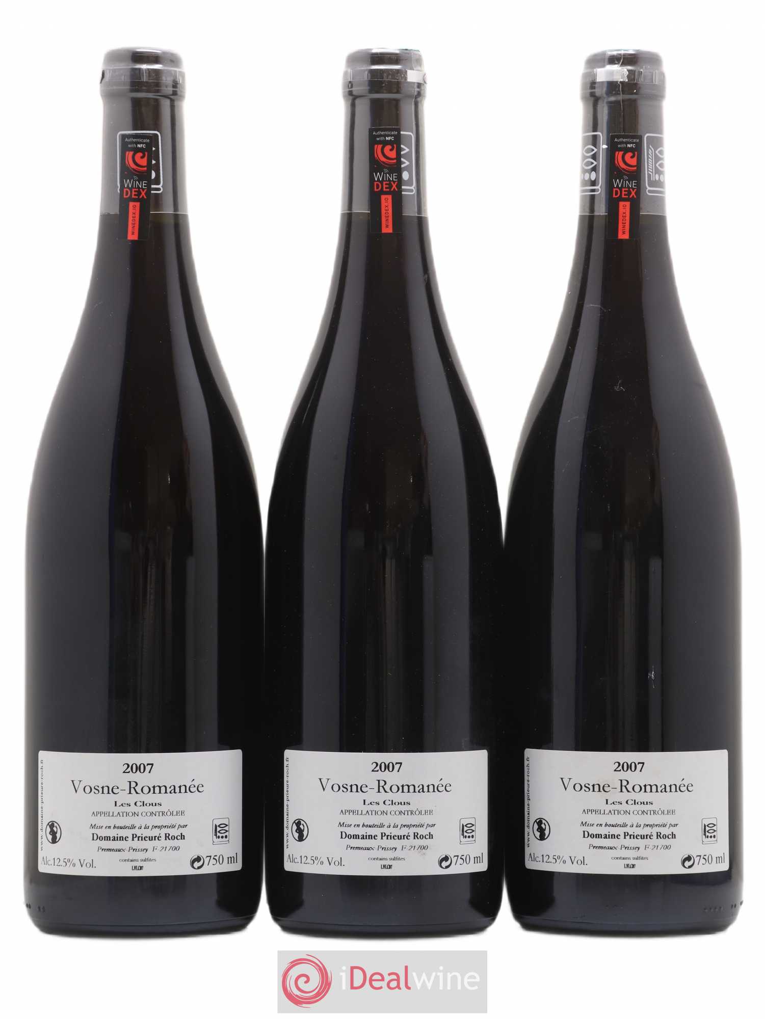 Vosne-Romanée Les Clous Prieuré Roch 2007 - Lot de 3 bouteilles - 1