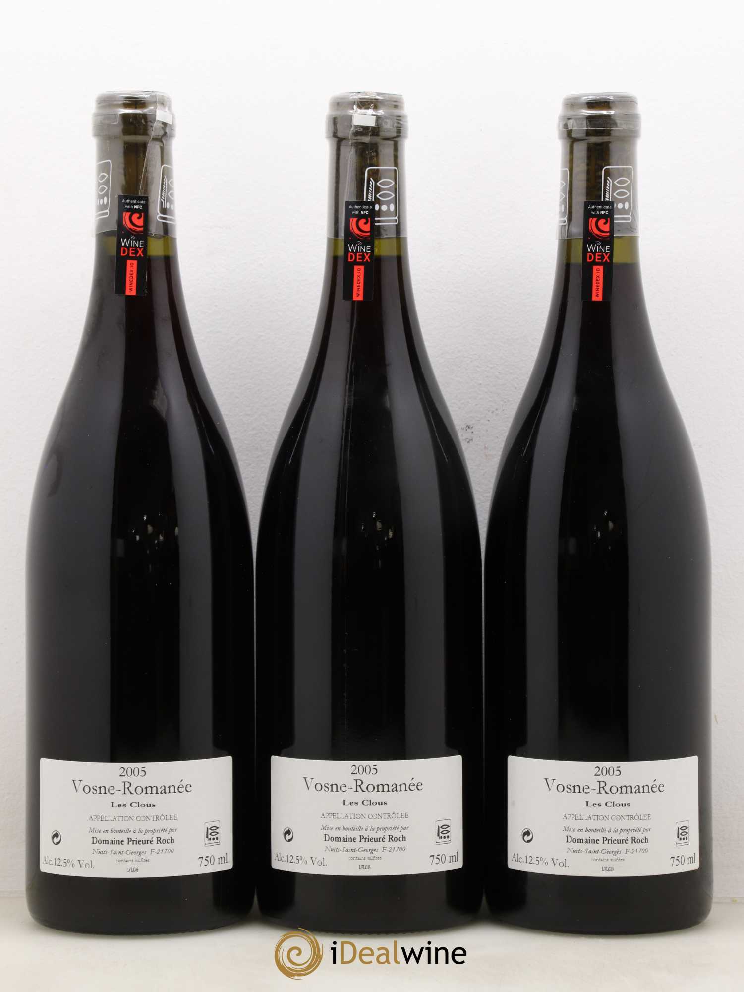 Vosne-Romanée Les Clous Prieuré Roch 2005 - Lot de 3 bouteilles - 1