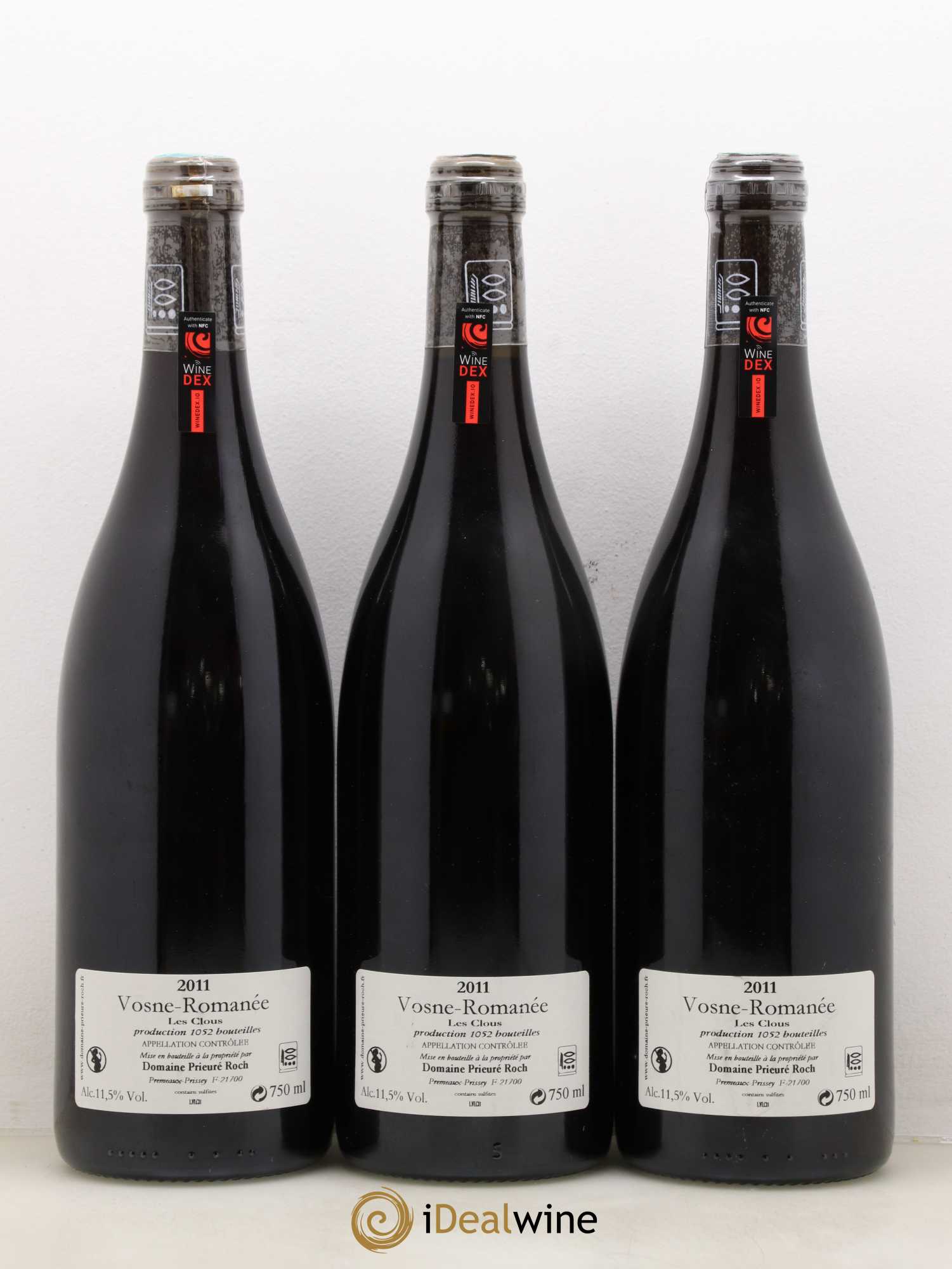 Vosne-Romanée Les Clous Prieuré Roch 2011 - Lot de 3 bouteilles - 1