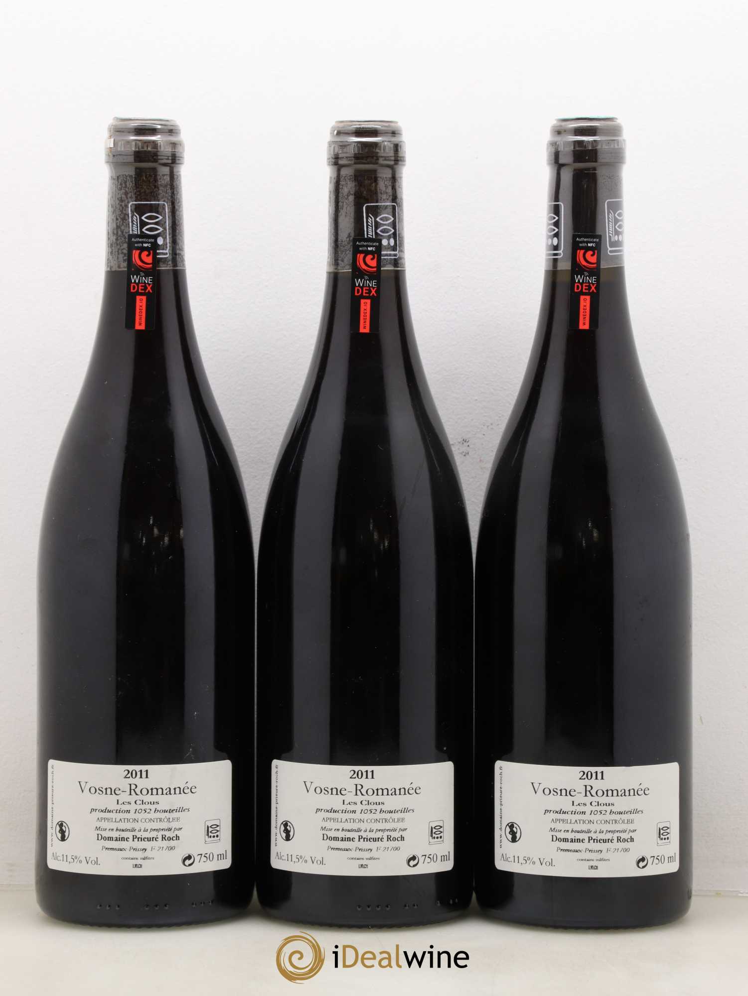 Vosne-Romanée Les Clous Prieuré Roch 2011 - Lot de 3 bouteilles - 1