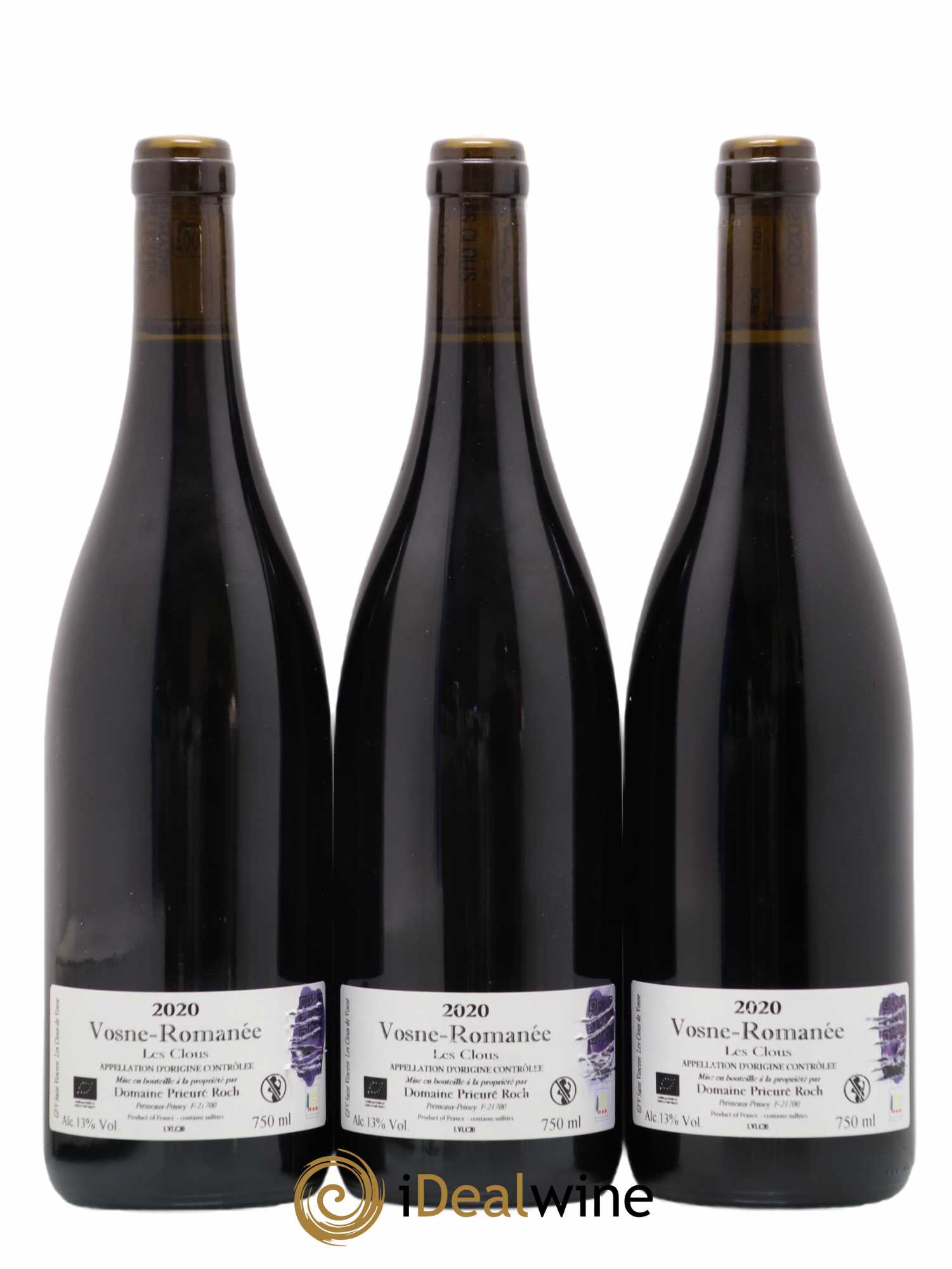 Vosne-Romanée Les Clous Prieuré Roch 2020 - Lot de 3 bouteilles - 1