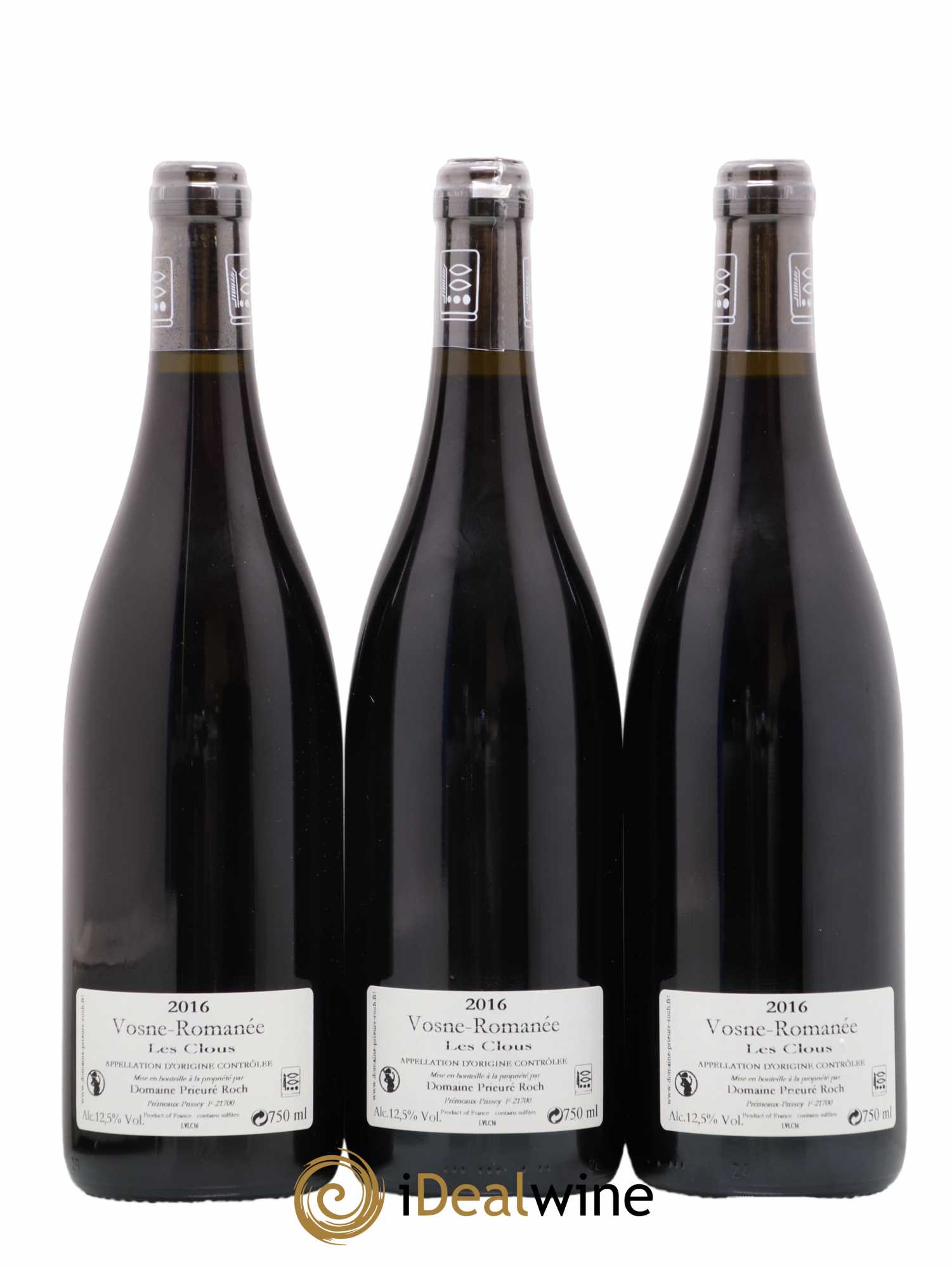 Vosne-Romanée Les Clous Prieuré Roch 2016 - Lot of 3 bottles - 1