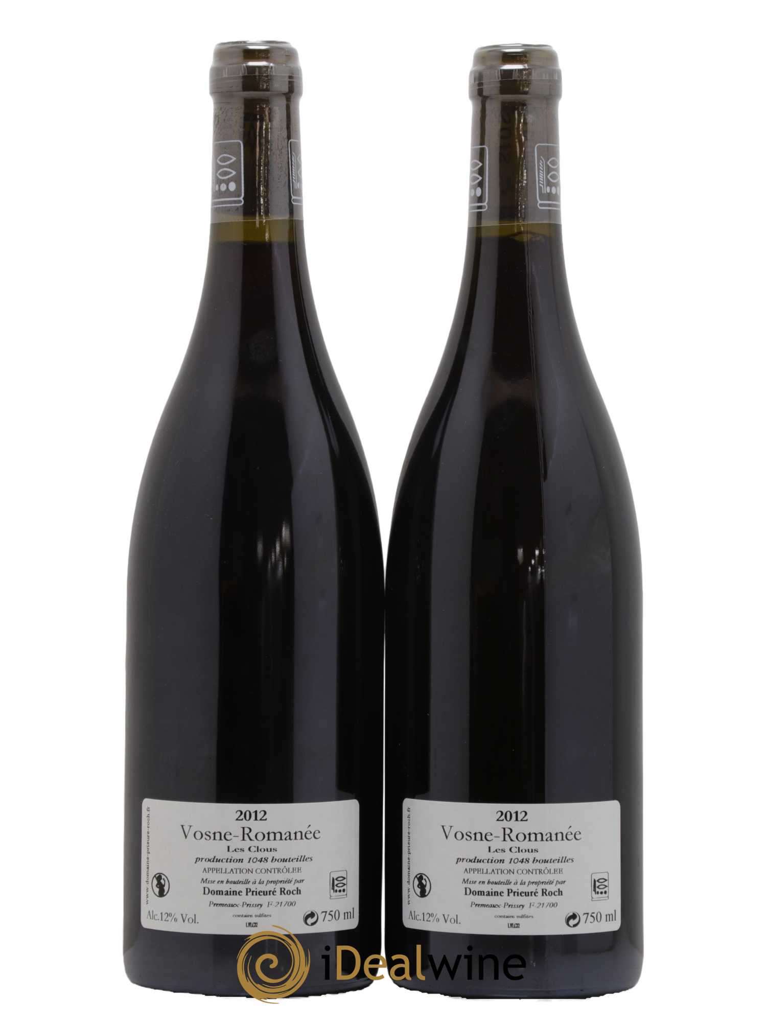 Vosne-Romanée Les Clous Prieuré Roch 2012 - Lot de 2 bouteilles - 1