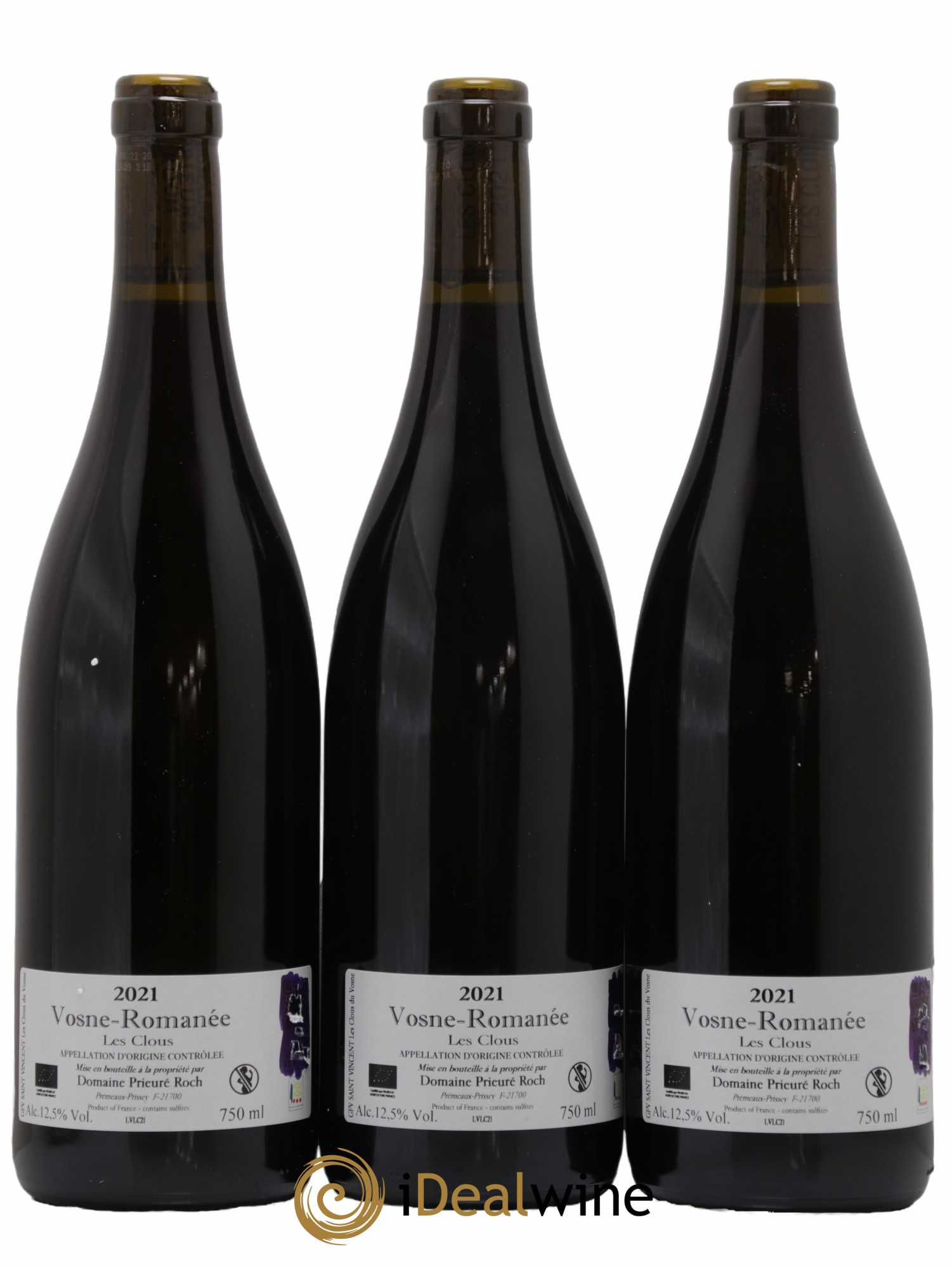 Vosne-Romanée Les Clous Prieuré Roch 2021 - Lot de 3 bouteilles - 1