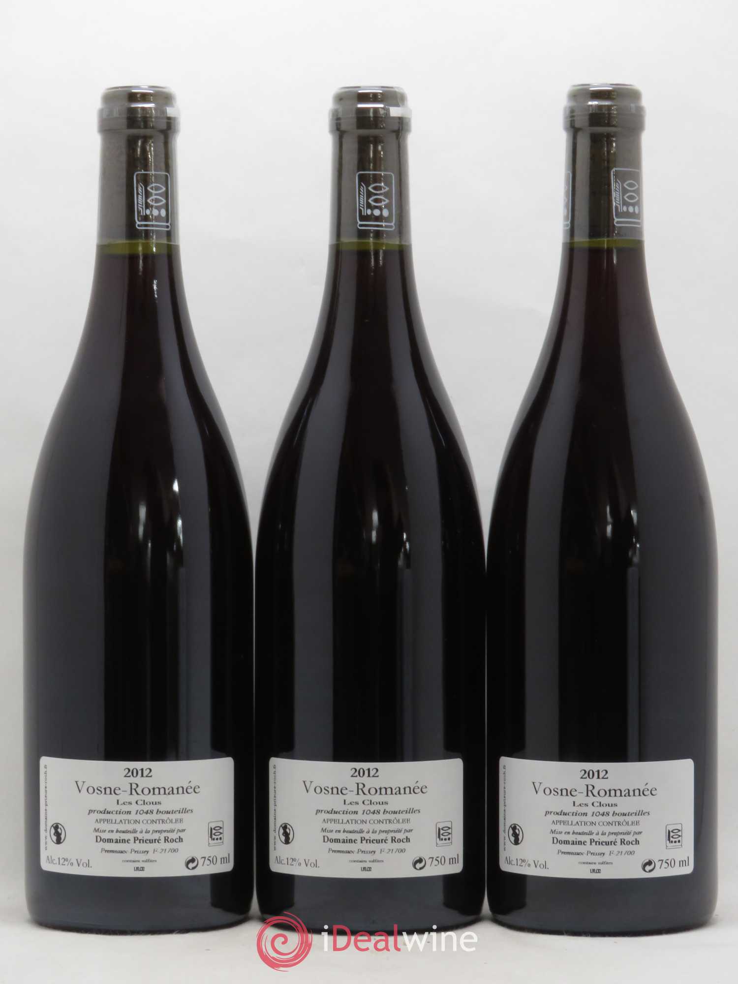 Vosne-Romanée Les Clous Prieuré Roch 2012 - Posten von 3 Flaschen - 1