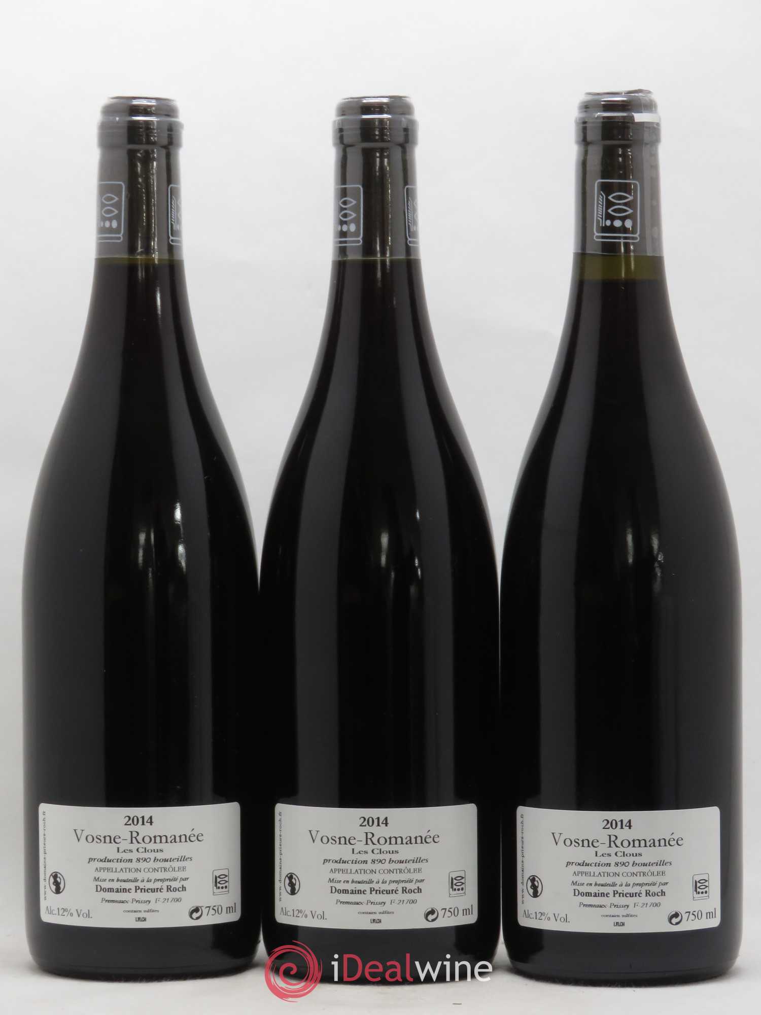 Vosne-Romanée Les Clous Prieuré Roch 2014 - Lot de 3 bouteilles - 1