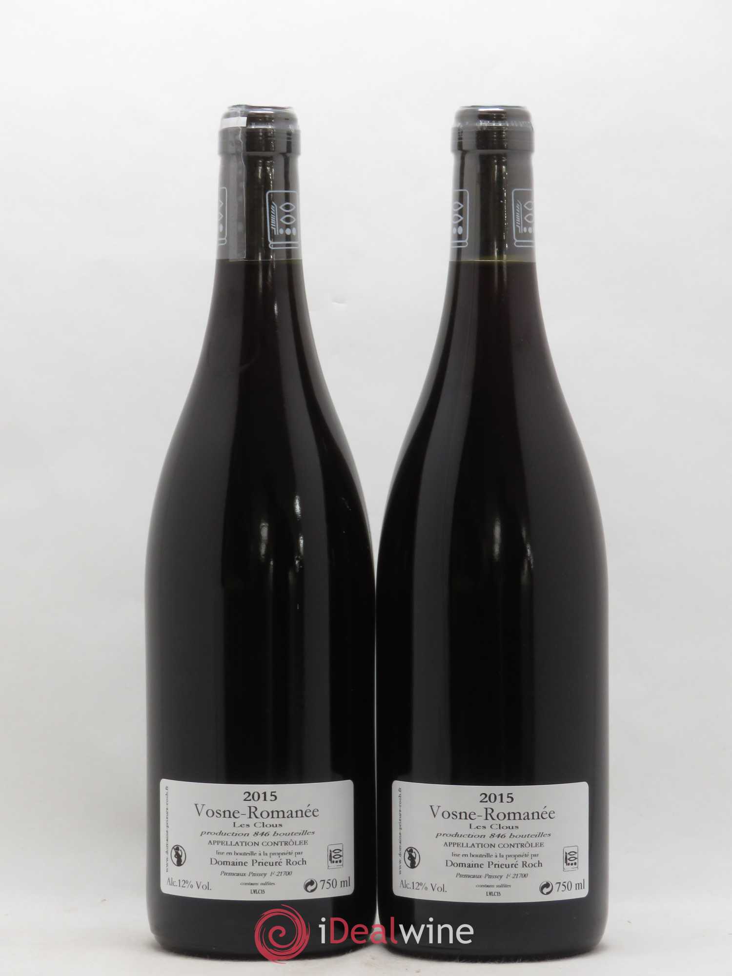 Vosne-Romanée Les Clous Prieuré Roch 2015 - Posten von 2 Flaschen - 1