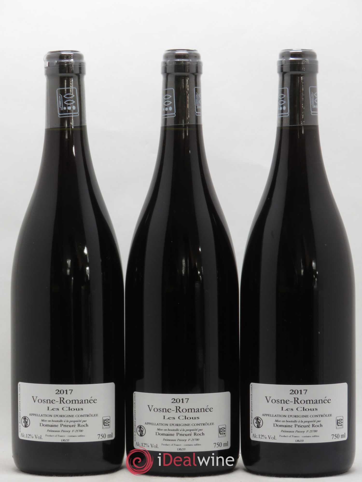 Vosne-Romanée Les Clous Prieuré Roch 2017 - Lot de 3 bouteilles - 1