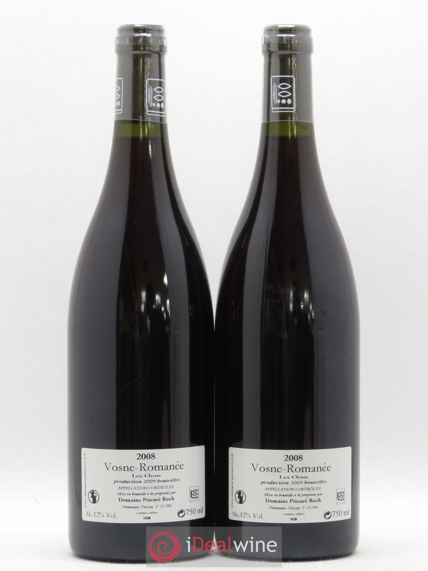 Vosne-Romanée Les Clous Prieuré Roch 2008 - Lot de 2 bouteilles - 1