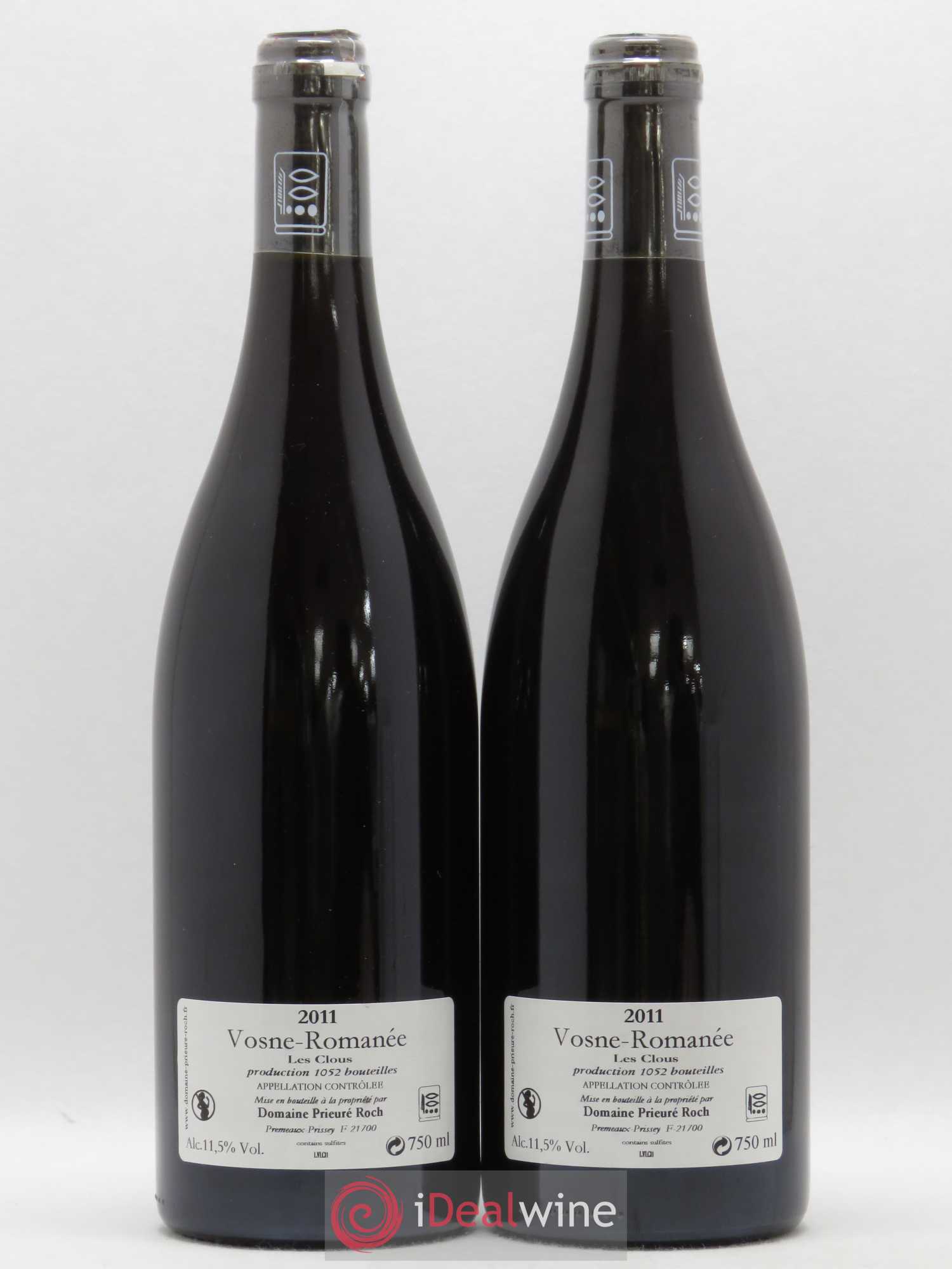 Vosne-Romanée Les Clous Prieuré Roch 2011 - Lot de 2 bouteilles - 1