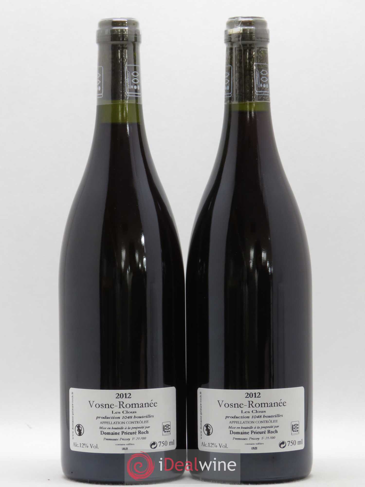 Vosne-Romanée Les Clous Prieuré Roch 2012 - Lot de 2 bouteilles - 1