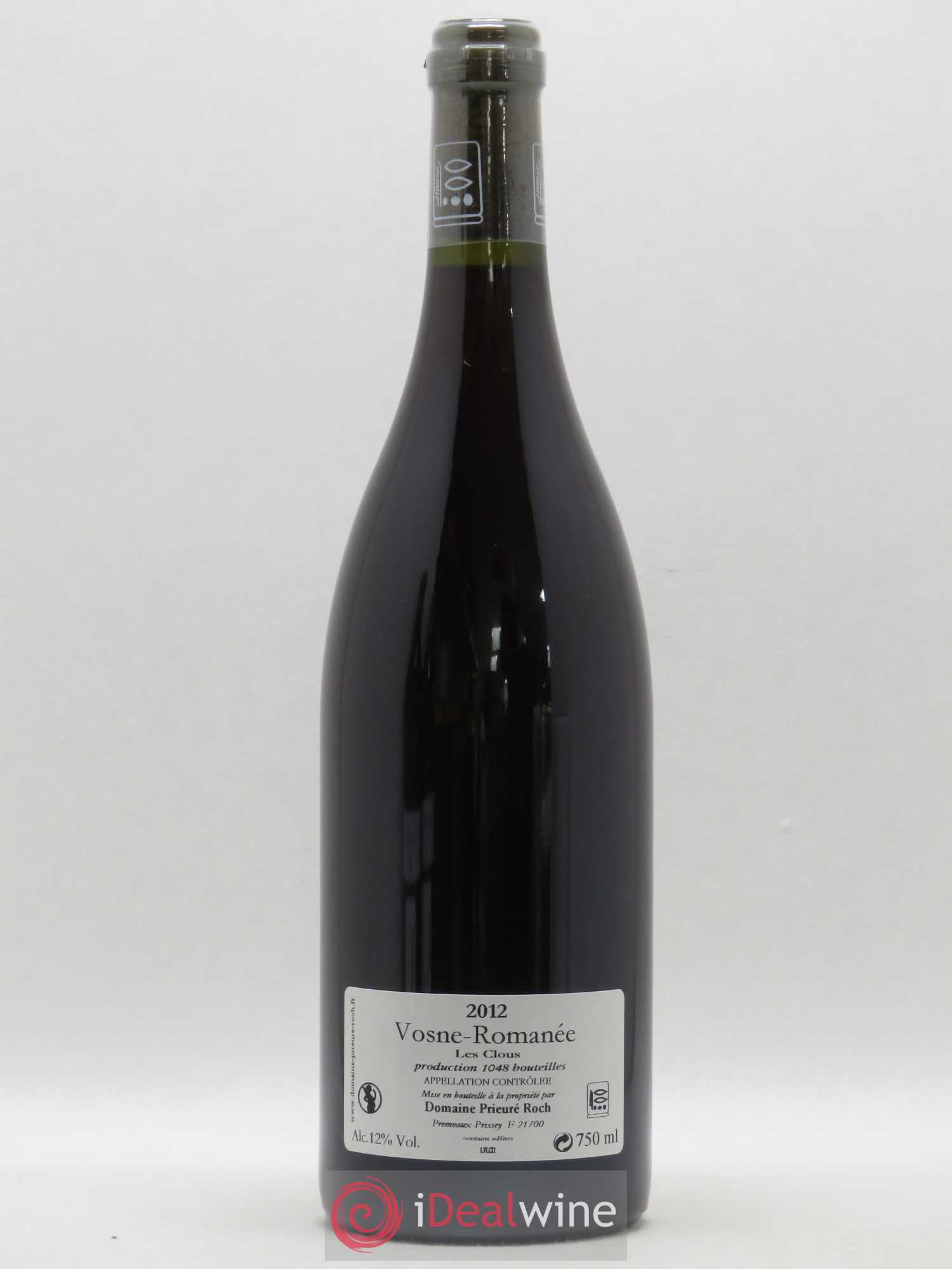 Vosne-Romanée Les Clous Prieuré Roch 2012 - Lot de 1 bouteille - 1