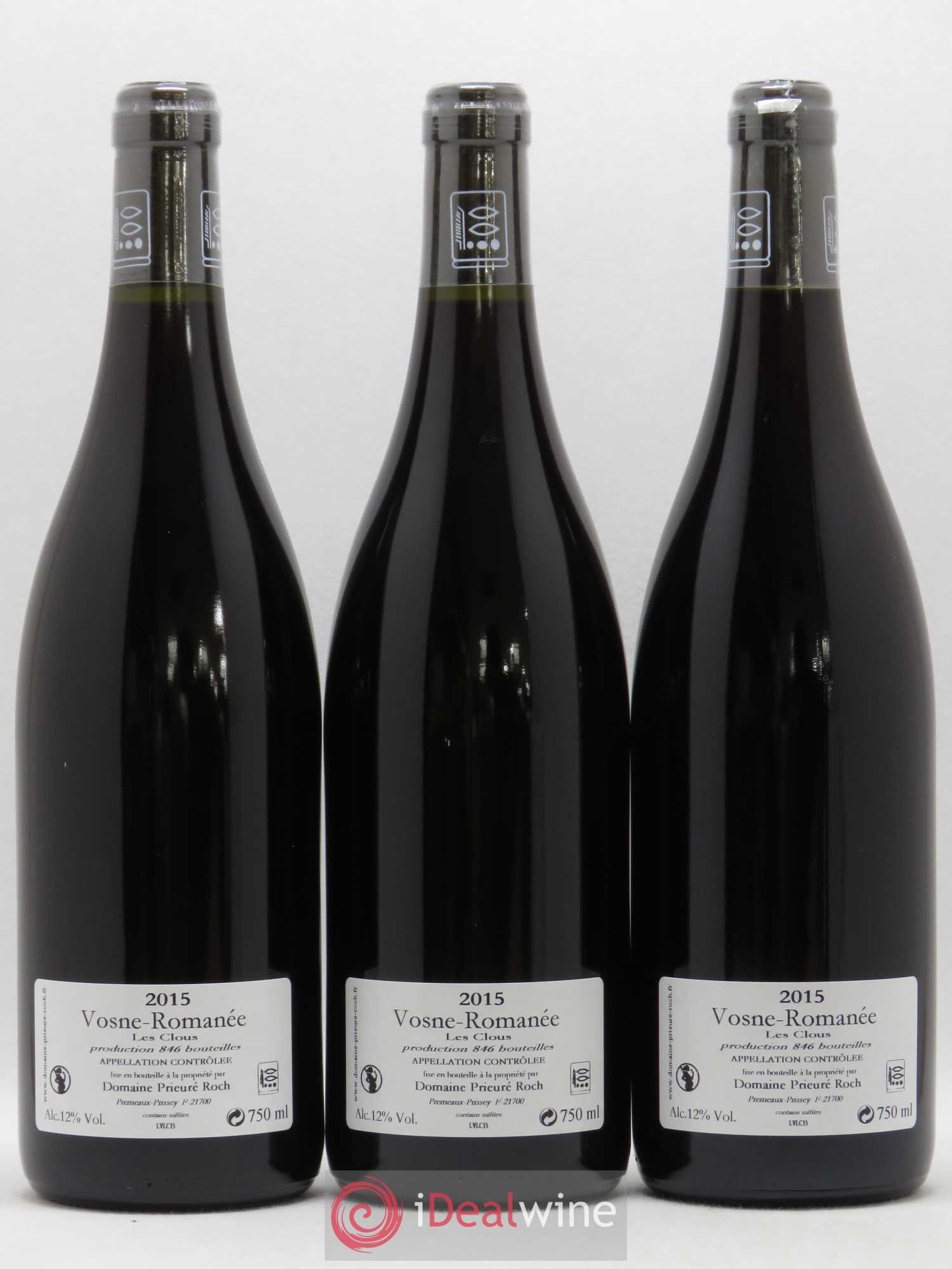 Vosne-Romanée Les Clous Prieuré Roch 2015 - Lot de 3 bouteilles - 1