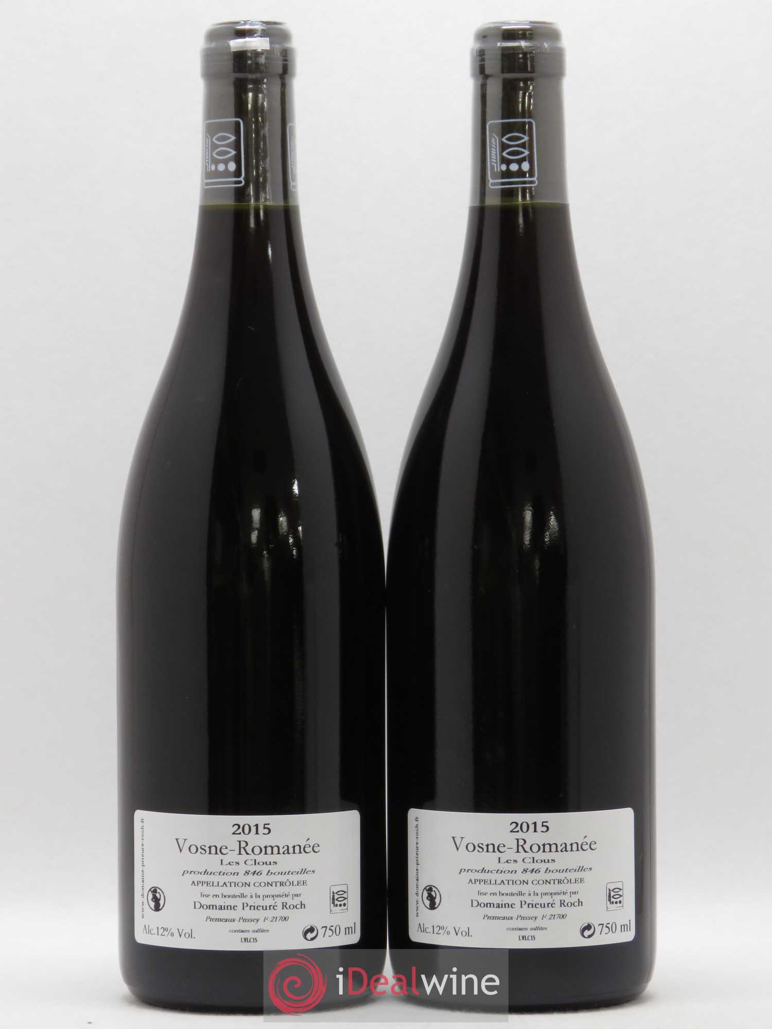 Vosne-Romanée Les Clous Prieuré Roch 2015 - Lot de 2 bouteilles - 1