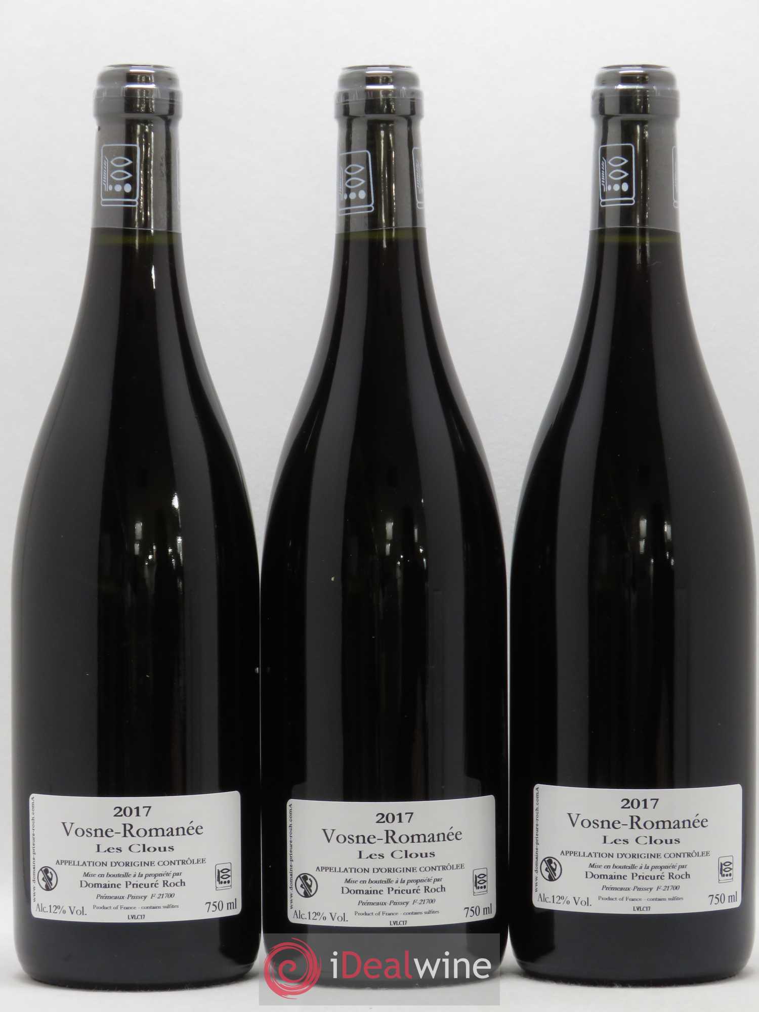 Vosne-Romanée Les Clous Prieuré Roch 2017 - Lot de 3 bouteilles - 1