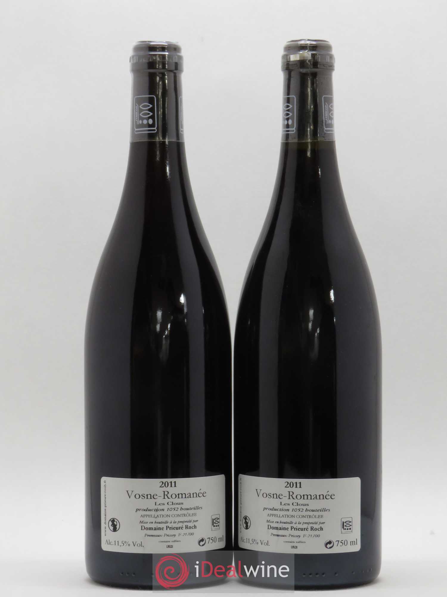 Vosne-Romanée Les Clous Prieuré Roch 2011 - Posten von 2 Flaschen - 1